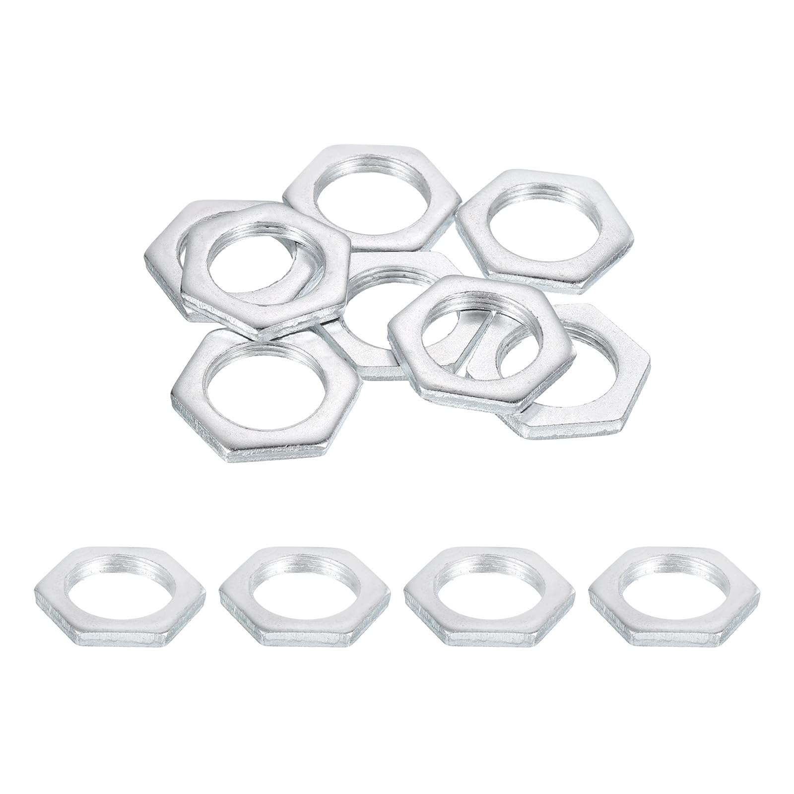 PATIKIL M22x1.5x4mm Steel Hex Nuts