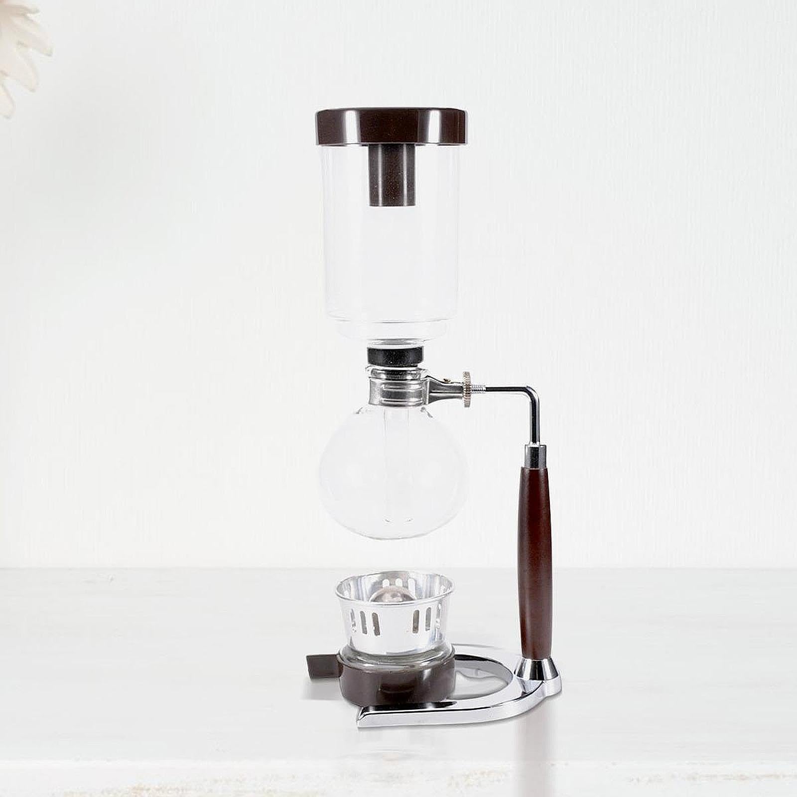 Cafetera de Sifón, Vidrio, Transparente Y Ligero Elegante Elegante Sof Vacuum para El Café Home Cafe Lovers Gift, tal como se describe, 360 Ml