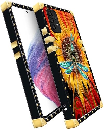 Miniatura 4 de Funda compatible con Samsung Galaxy A53 5G, 4 libélulas en la flor para mujeres y niñas, TPU suave a prueba de golpes, funda protectora para Samsung