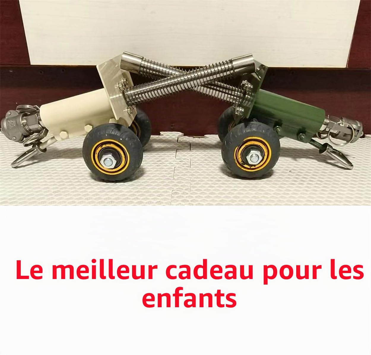 Canon de pétard, mini canon en acier inoxydable, ornements de collection de modèles militaires, canon en acier inoxydable, lancement de pétard, vert