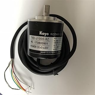 BOBYK 50mm Incremental Optical Rotary Encoder 8mm Shaft TRD-J500-RZ Resolution 100 200 360 500 1000 Pulse Push Pull Output (Color : 200PPR)