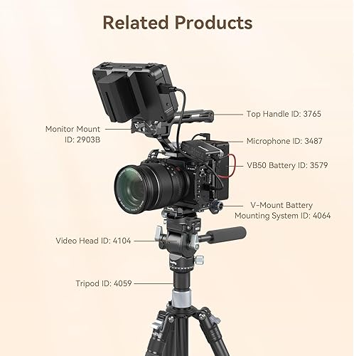 Miniatura 4 de SmallRig X-S20 Jaula para cámara Fujifilm X-S20, jaula completa de aleación de aluminio, con placa de liberación rápida para Arca-Swiss, para