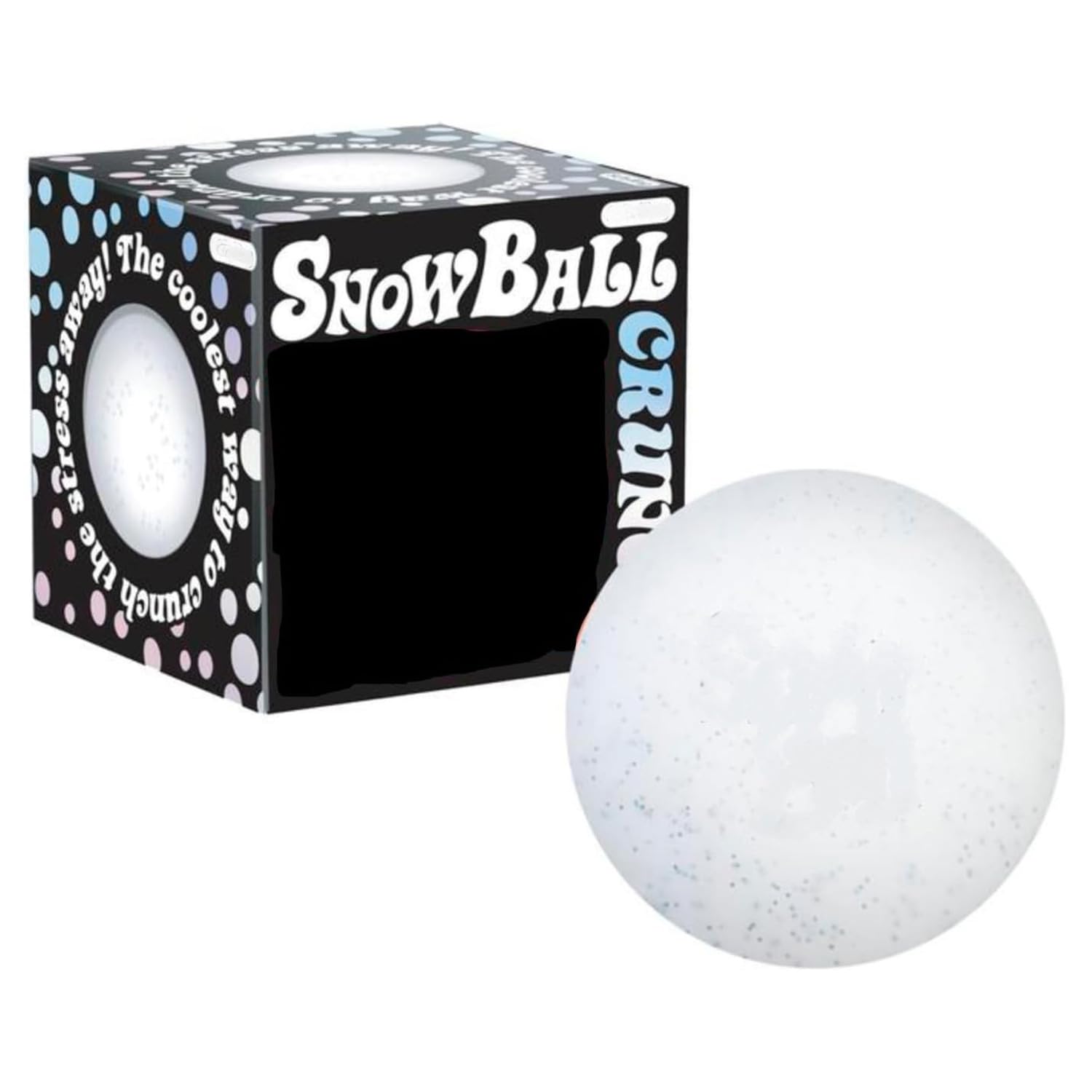 Snowball Squishy Toys,Soft Round Sensory Stress Squeeze Toys,Snow Balls Sensory for Anxiety Stress Relief,For Kids Adults Friends to Increase Hand Flexibility (White)