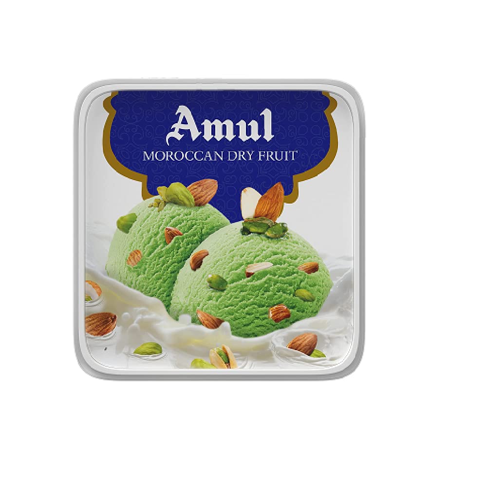 Amul Ice Cream - Moroccan Dry Fruit, 1L Pack