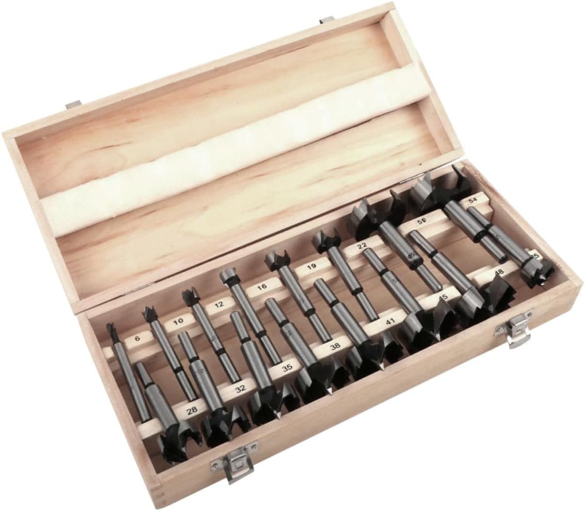 jojofuny 16pcs Box Hole Opener Woodworking Drill Bit Set Plug Cutters for Woodworking