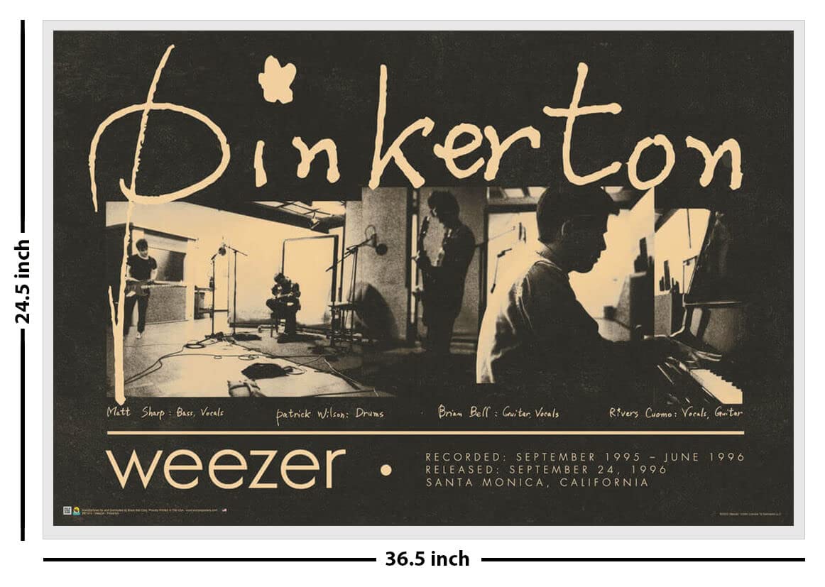 Vandy the pink メロン　ポスター Amazon.com: Weezer - Pinkerton - Officially Licensed - Laminated