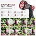 Homitt Garden Hose Nozzle One-Piece, 8 Spray Patterns Hose Nozzle, Easy Thumb Up Control Open and Adjust Plenty Water, High Pressure Water Hose Nozzle for Garden,Pet,Plant, 4PCS Washers, 175 psi