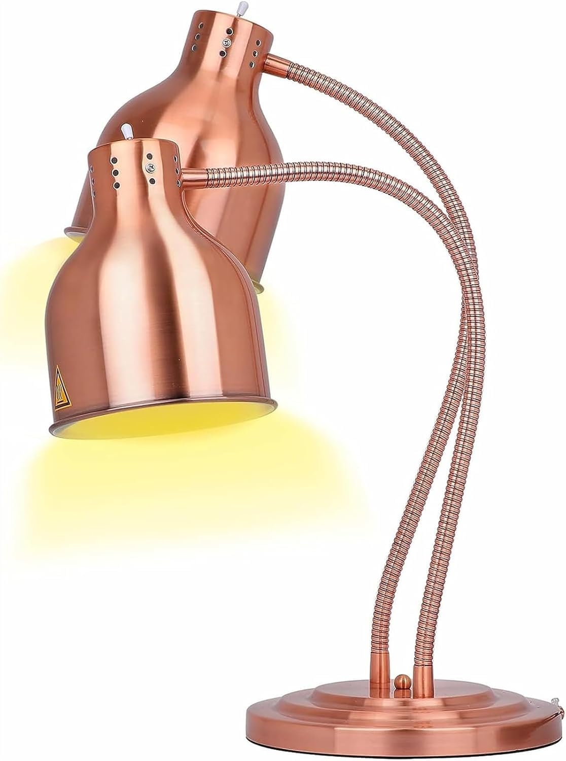Szybkie ogrzewanie Komercyjne lampy podgrzewające żywność zatrzymują ciepło, aby utrzymać ciepło dań serwowanych w formie bufetu.(Maroon)
