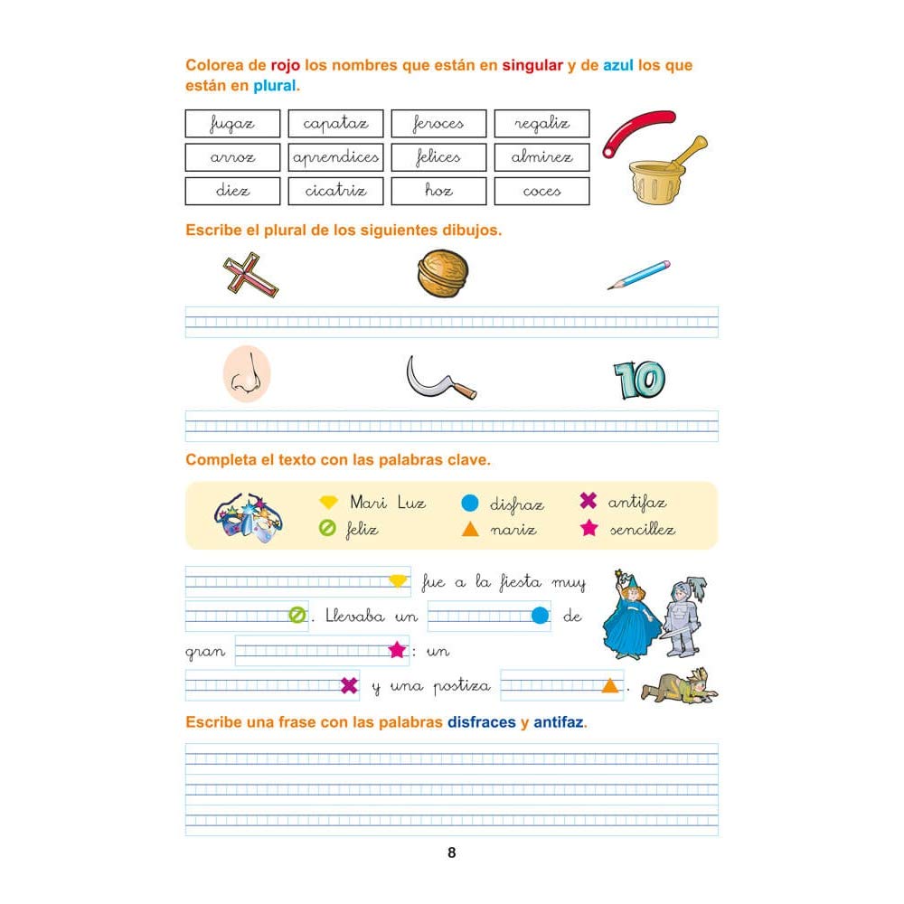 Pack Ortografía Divertida 3º primaria: Cuadernos 7, 8 y 9 | Material De Refuerzo Actividades sencillas | Editorial Geu (Niños de 8 a 9 años)