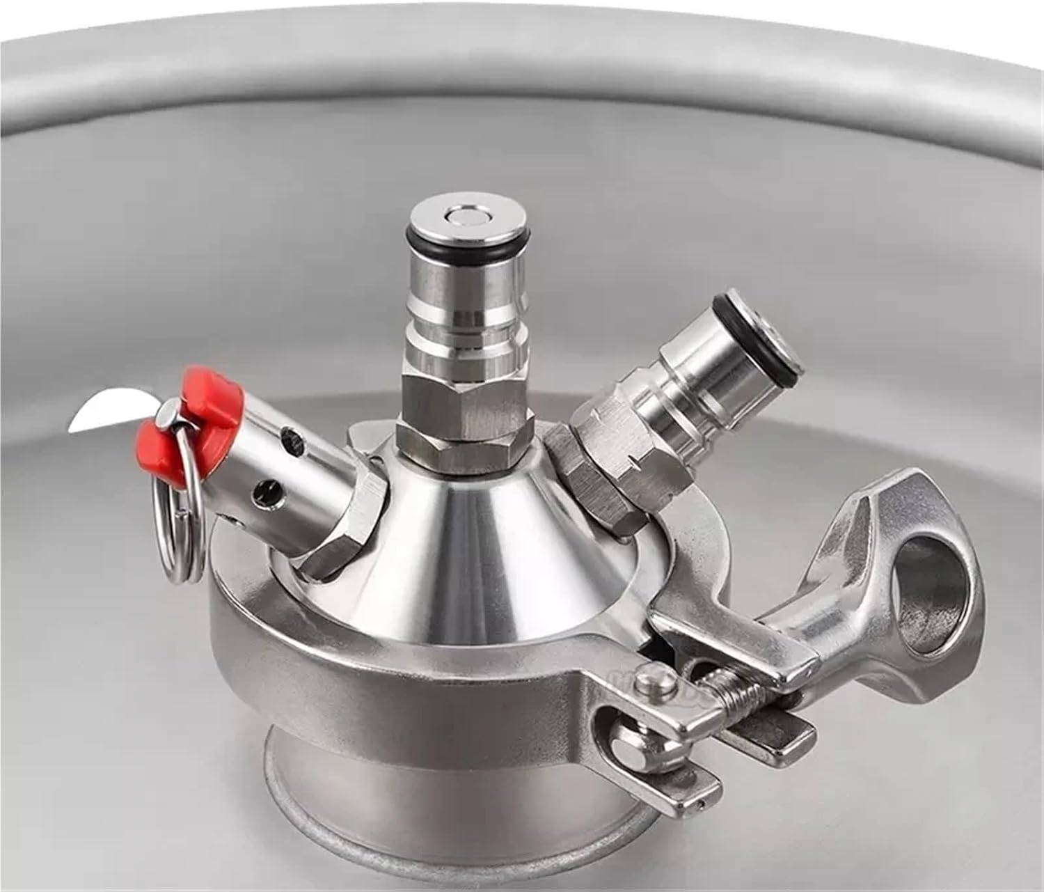 Keg Ball Lock Tapping Head 2'' Tri-Clover Kit Tri-Clamp Commercial Keg To Ball Lock Conversion,Homebrew Kegging Equipment