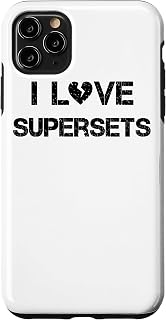 iPhone 11 Pro Max I love supersets - Gym Workout Fitness Case