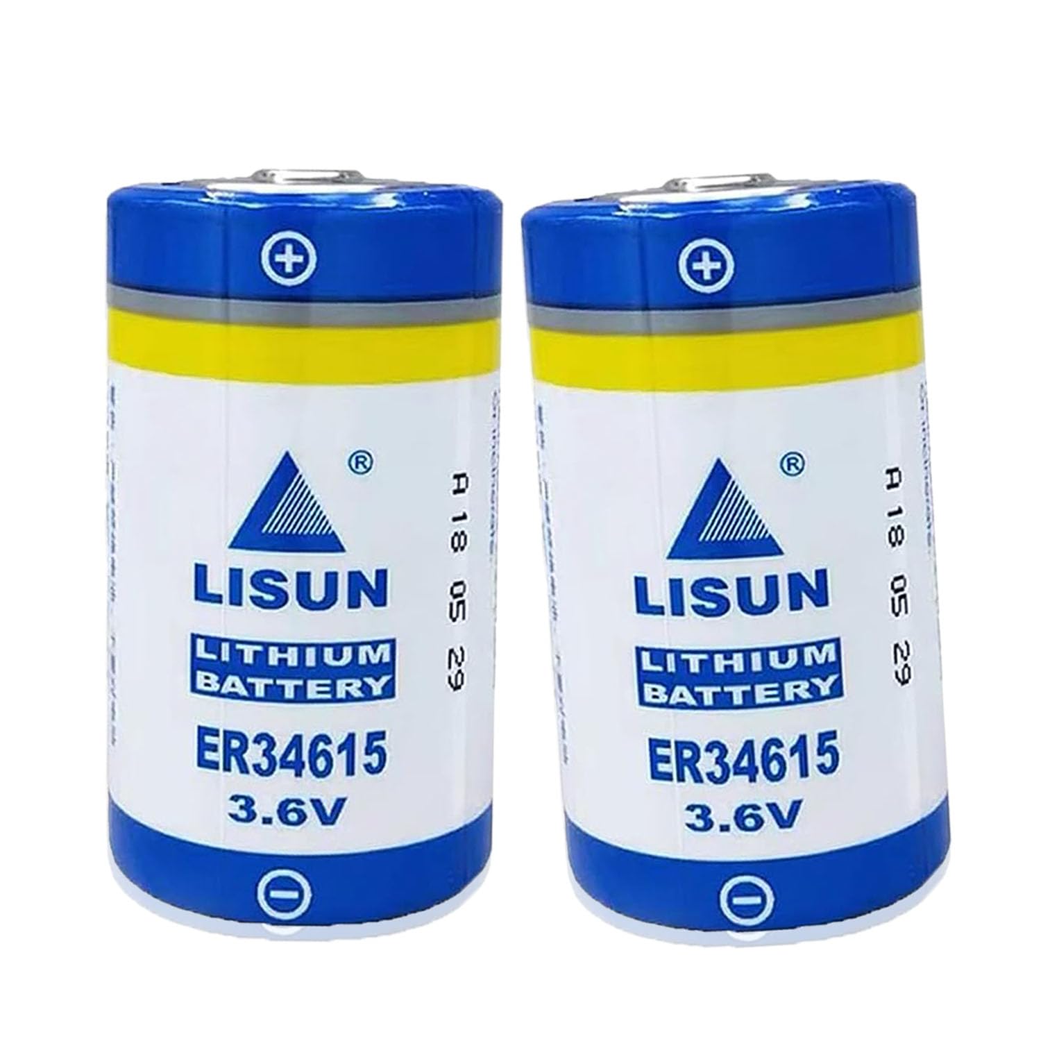 [2 Pack] 3.6V ER34615 D Size Battery for CNC Machine Tool Programmer, 19000mAh