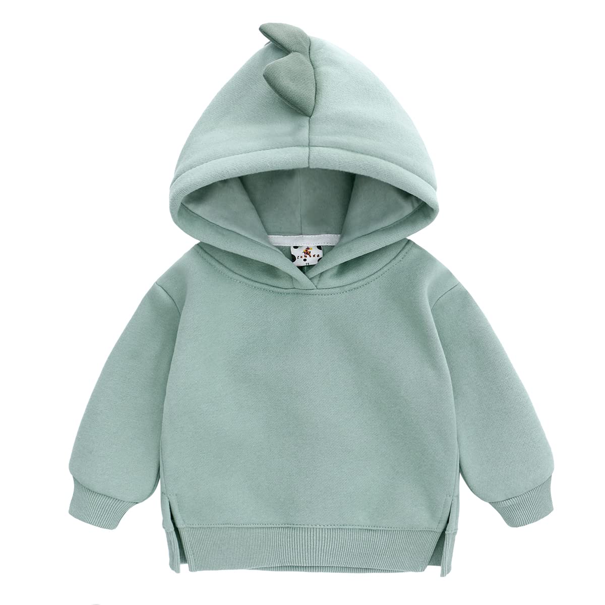 Famuka Baby Kapuzenpullover Kleinkinder Hoodie Jungen Mädchen Einfarbig Sweatshirt Pullover (24 Monate, 100, Grün)