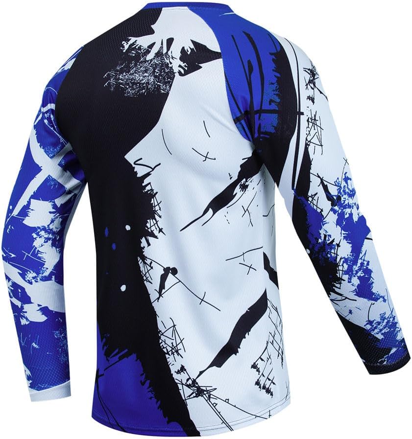 Dirt Bike Jersey for Youth, Kids Mountain Bicycle Shirt Long Sleeve for Motorcycle Motocross BMX Moto Mx Offroad Racing - Image 2