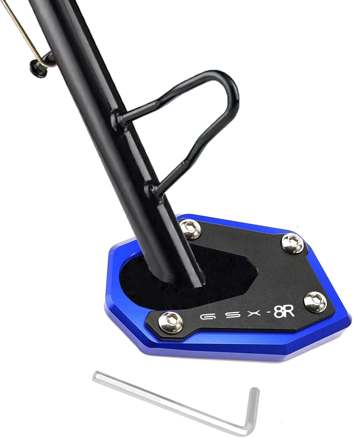 FOR GSX-8R 2026+ GSX8R GSX 8R Motorcycle Kickstand Foot Side Stand Extension Pad Support Plate GSX8R Pedal Footrest gsx8r 2023-2024-2025-2026+ Motorcycle accessories (black)