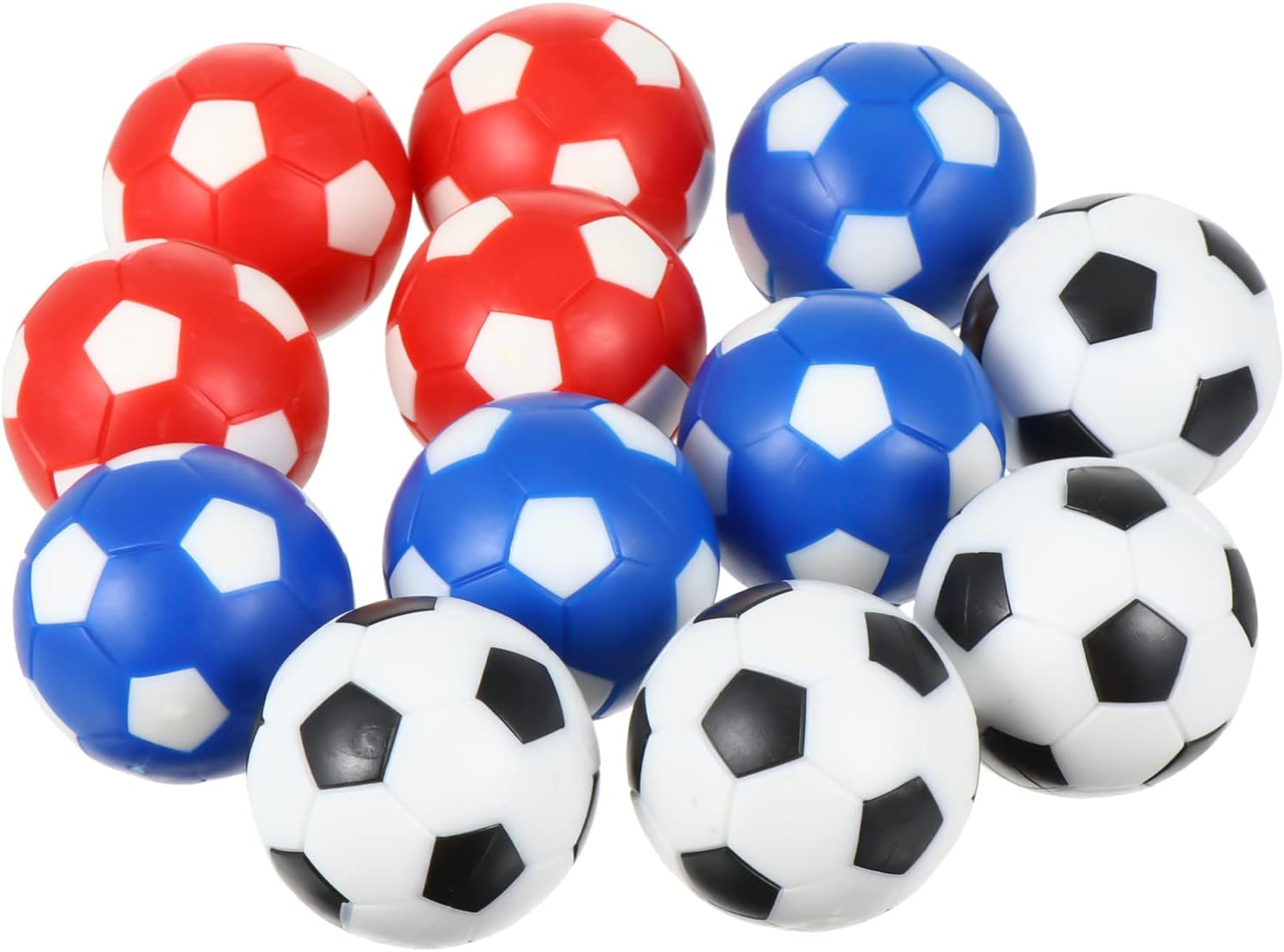 INOOMP 24 Pcs Table Football Mini Soccer Ball Plastic