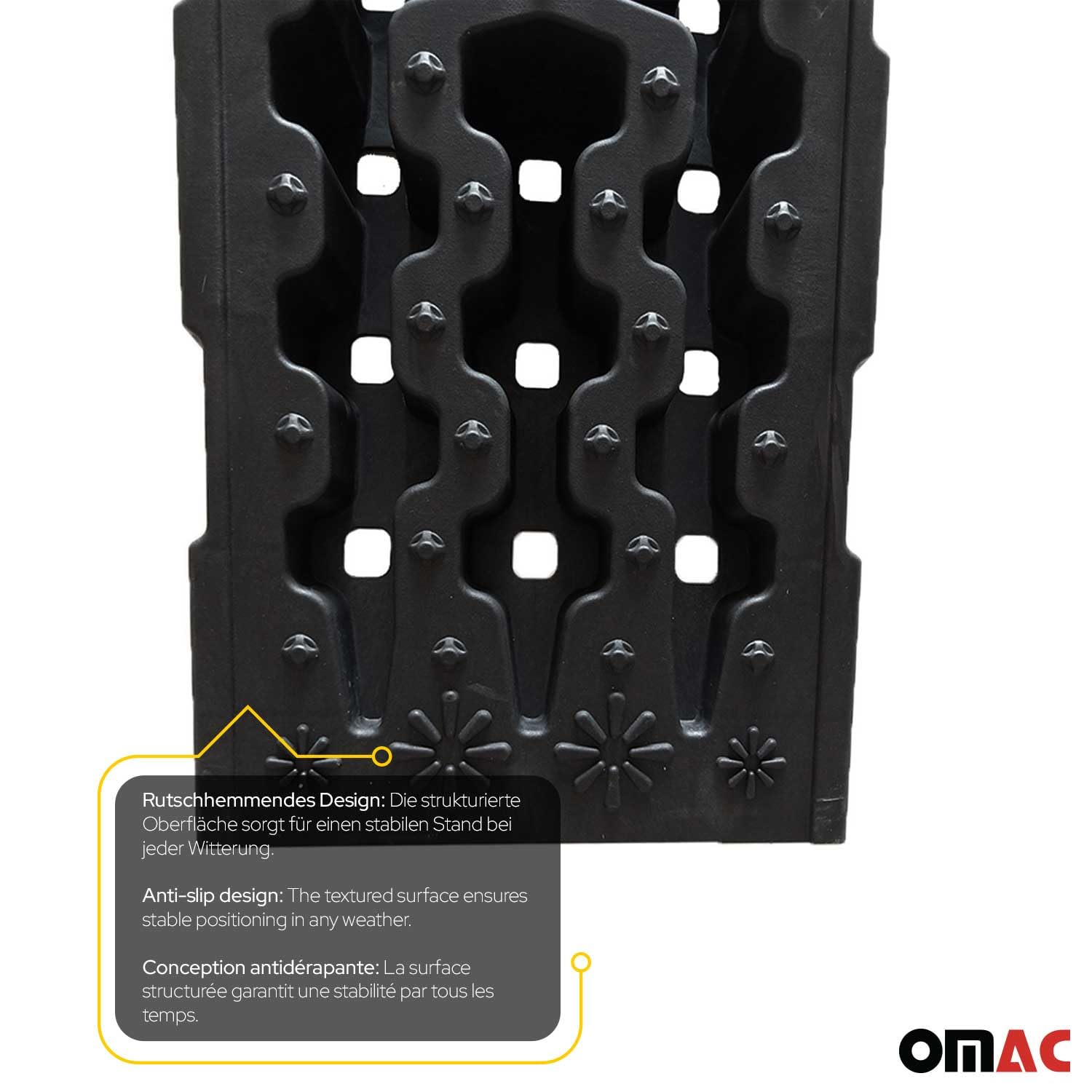OMAC Rampa de nivelación y elevación de ruedas 11000lbs x 2 piezas