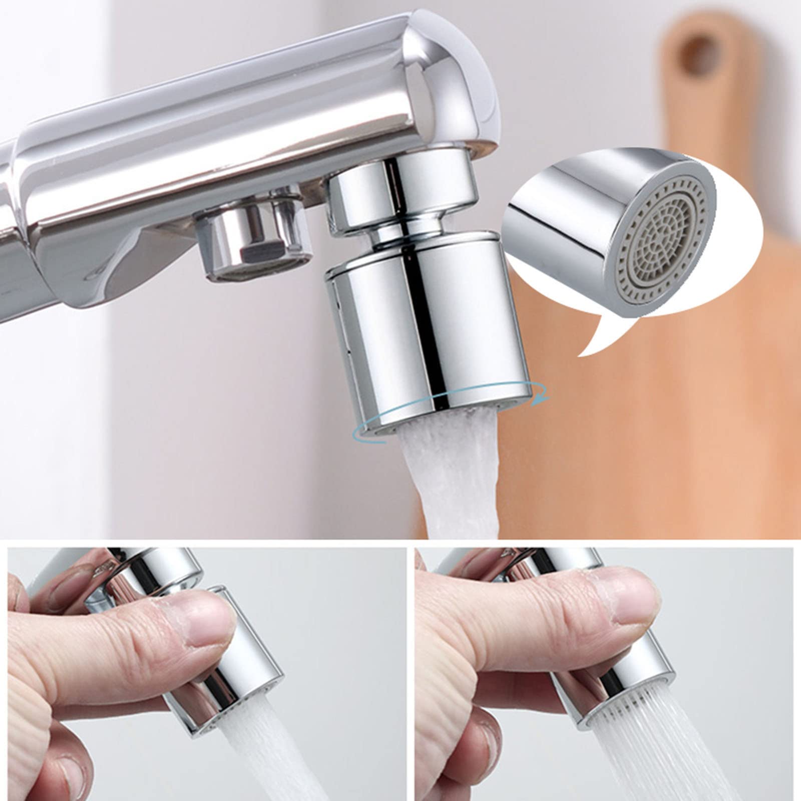 Filtre 3 Voies pour évier de Cuisine, Eau Potable, Eau Froide et Chaude, 2 Modes 3 en 1, mitigeur de Cuisine avec Sortie d'eau filtrée, Noir