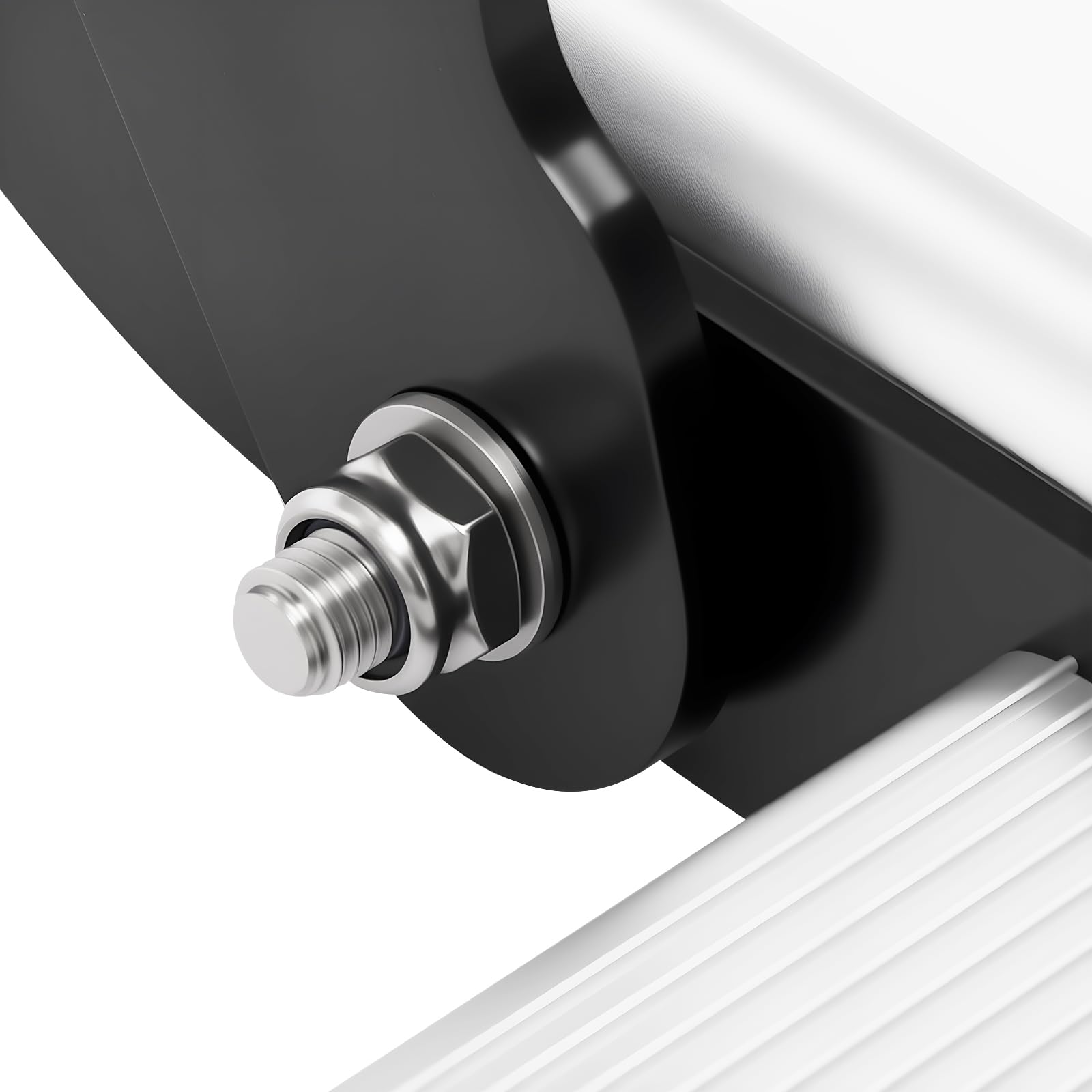 Escalón plegable de RV,Manual de aleación de aluminio plegable escalones individuales con luz LED,Puede soportar 330.69 libras,Para autocaravana RV Camper