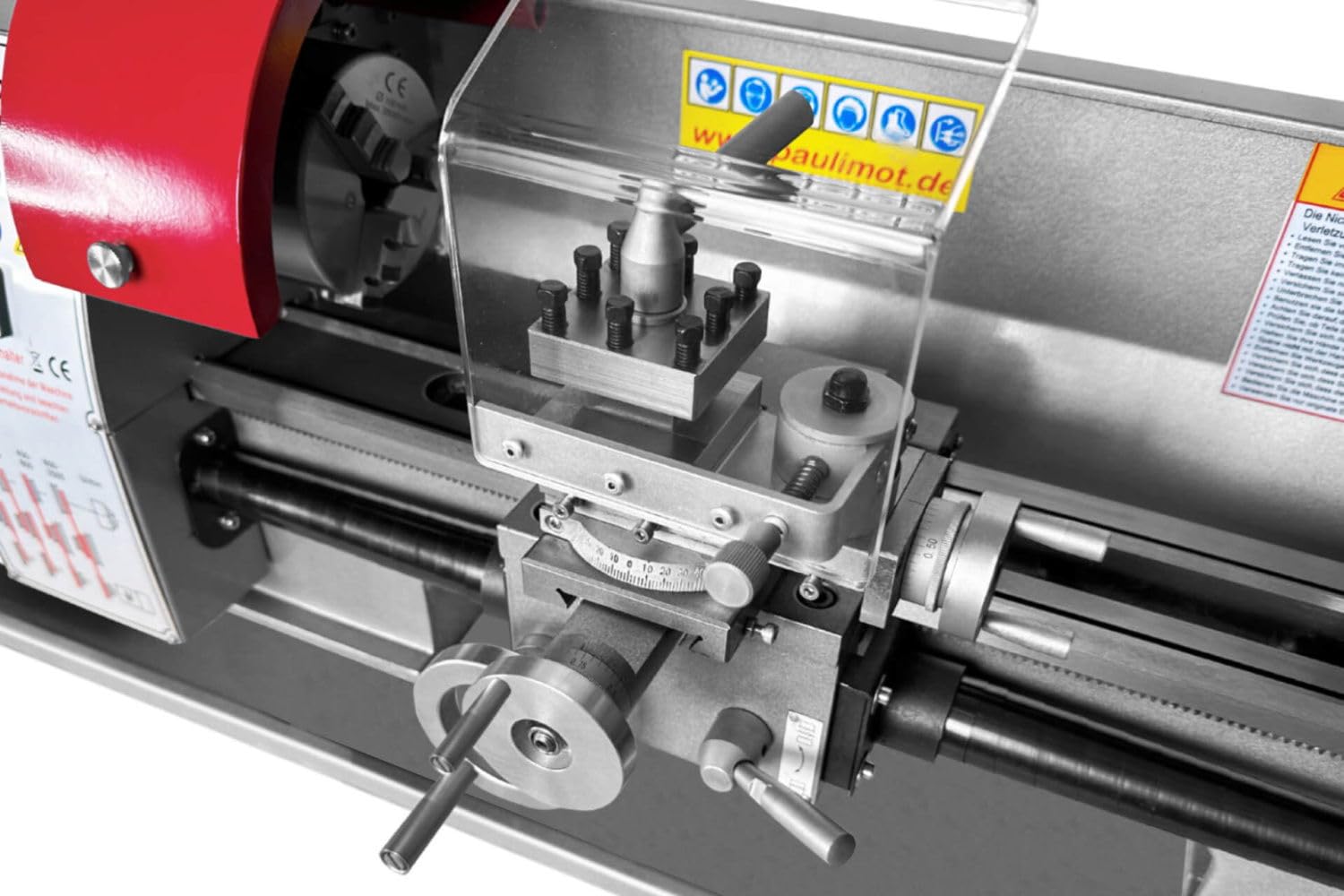 PAULIMOT Drehmaschine PM190-V mit 400 mm Spitzenweite, frequenzgesteuert