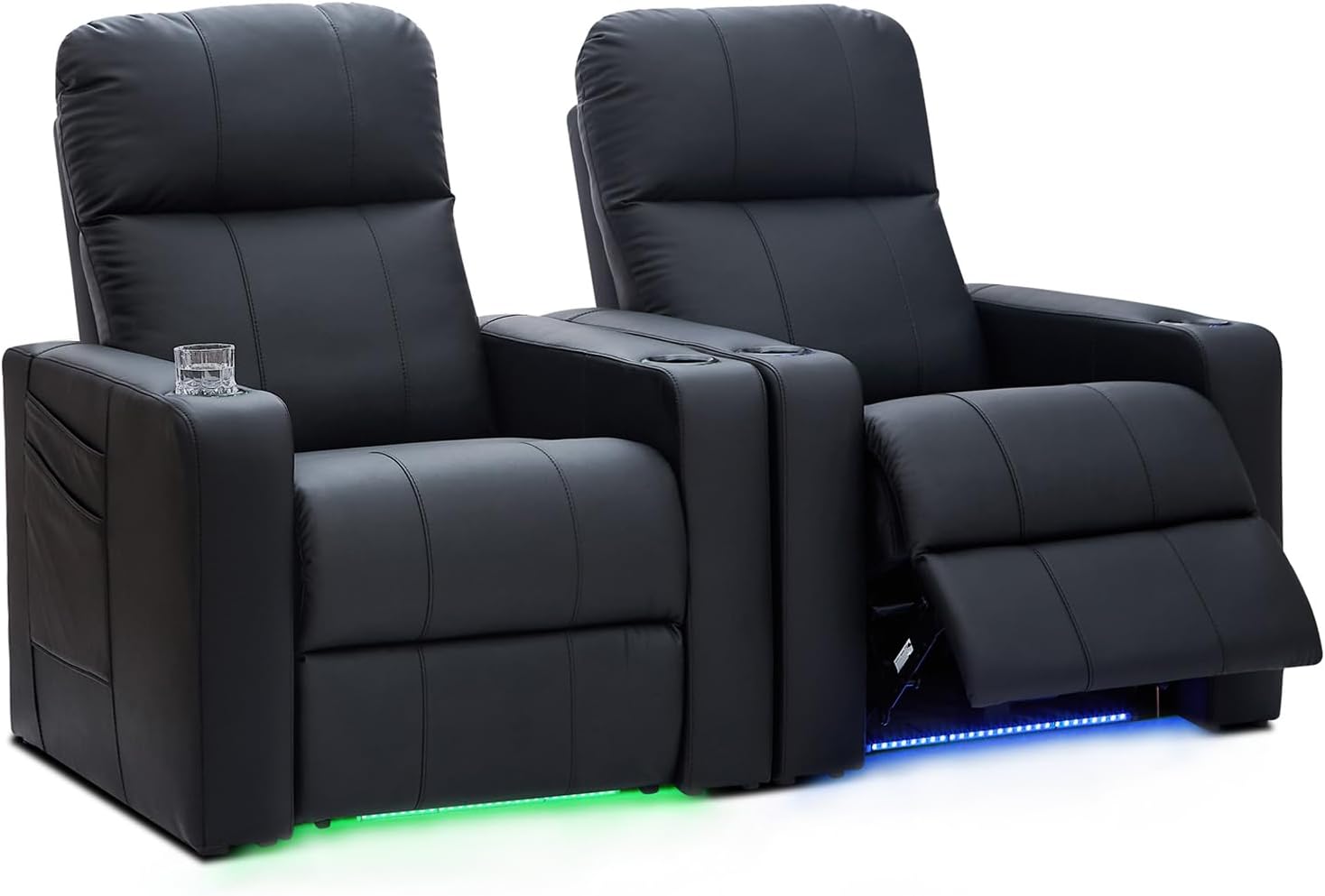 Weilianda Home Theater Seating, Classic Leather Movie Theater Chair