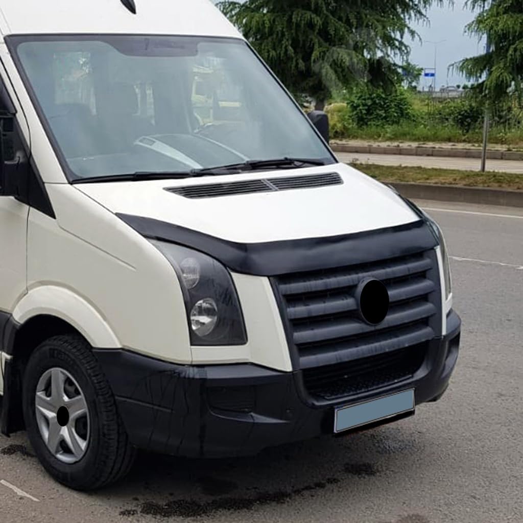 Para VW Volkswagen Crafter 2006 2007 2008 2009 2010 2011 2012 Protector de capó delantero Bug Shield Hood Deflector Hood Stone Hood Shields Piano Negro