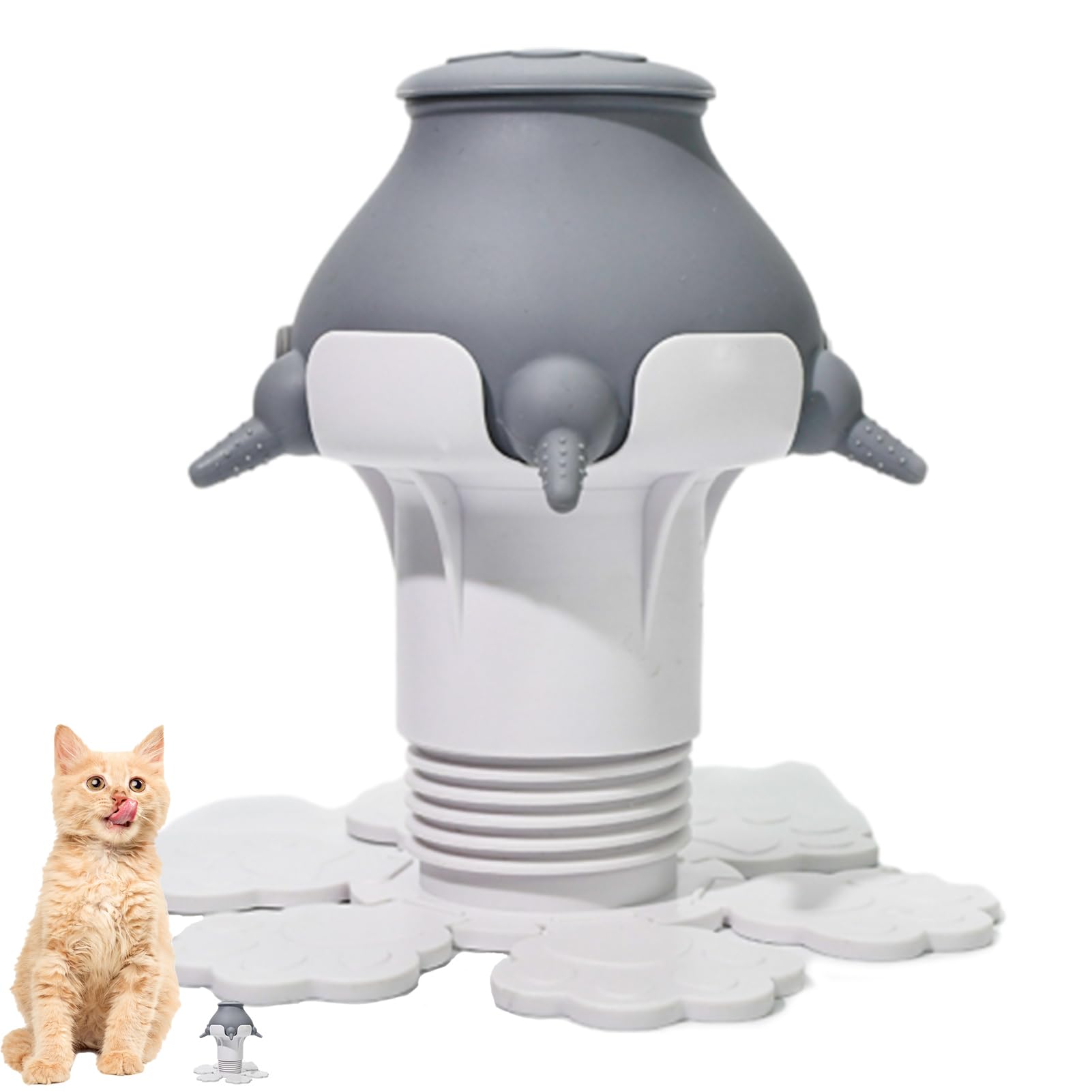 Fukamou Puppy Milk Feeders | 300ml Nursing Silicone Bottles - Reusable Puppy Bottles Feeding Station for Dogs, Cats, Rabbits
