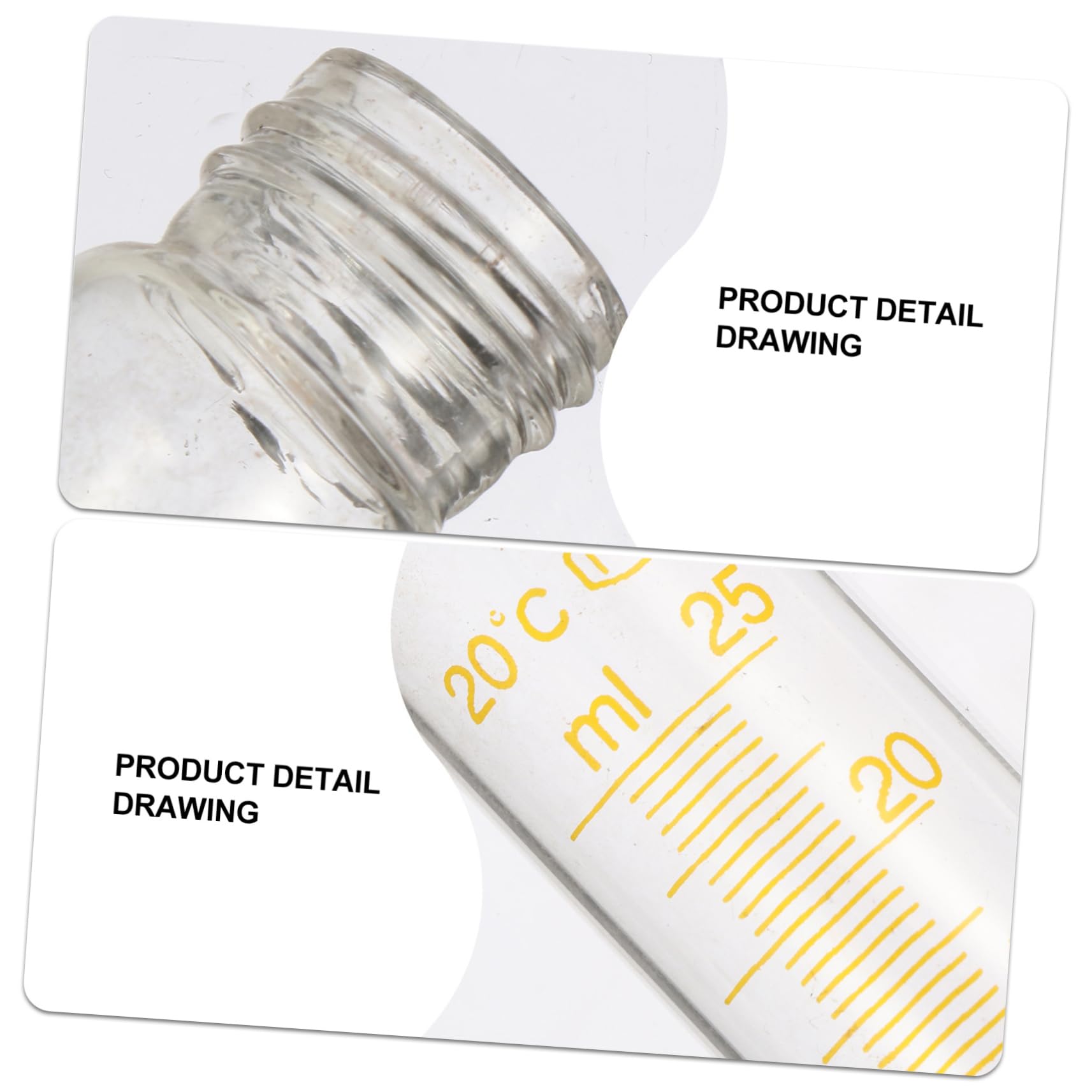 Unomor 10pcs Lab Experimental Centrifuge Test Tube Glass Test Tube Testing Test Tube Scale Test Tube Plastic