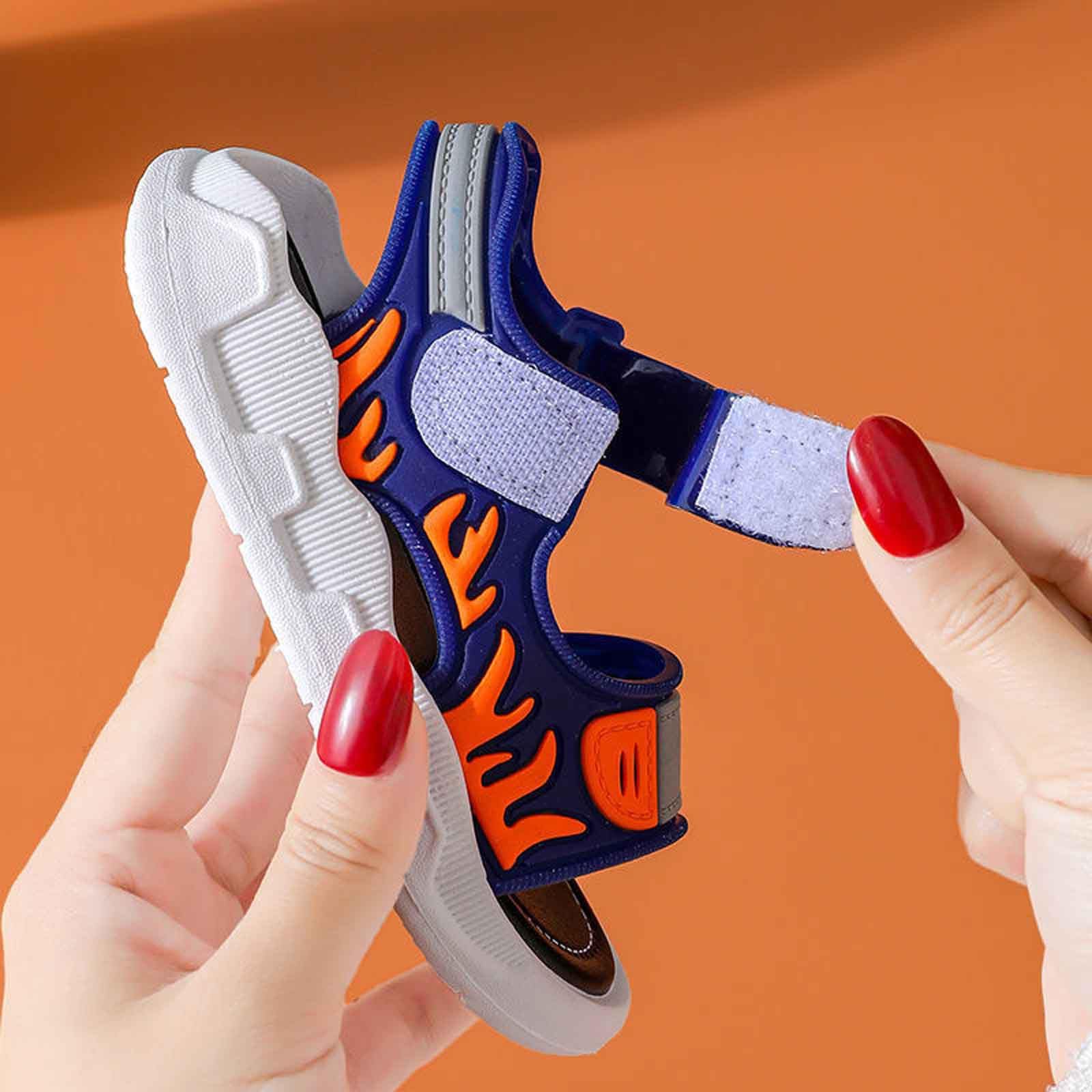 TTDGYYXW Sandali da Ragazzo Traspiranti per comode Scarpe estive per Il Tempo Libero all'aperto Bambini da 1 a 11 Anni Scarpe da Corsa Leggere