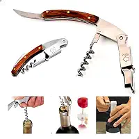 Saca-rolhas Abridor de Vinho Garrafas Profissional Manual Aço Inox Manual 2 Estágios Lorben