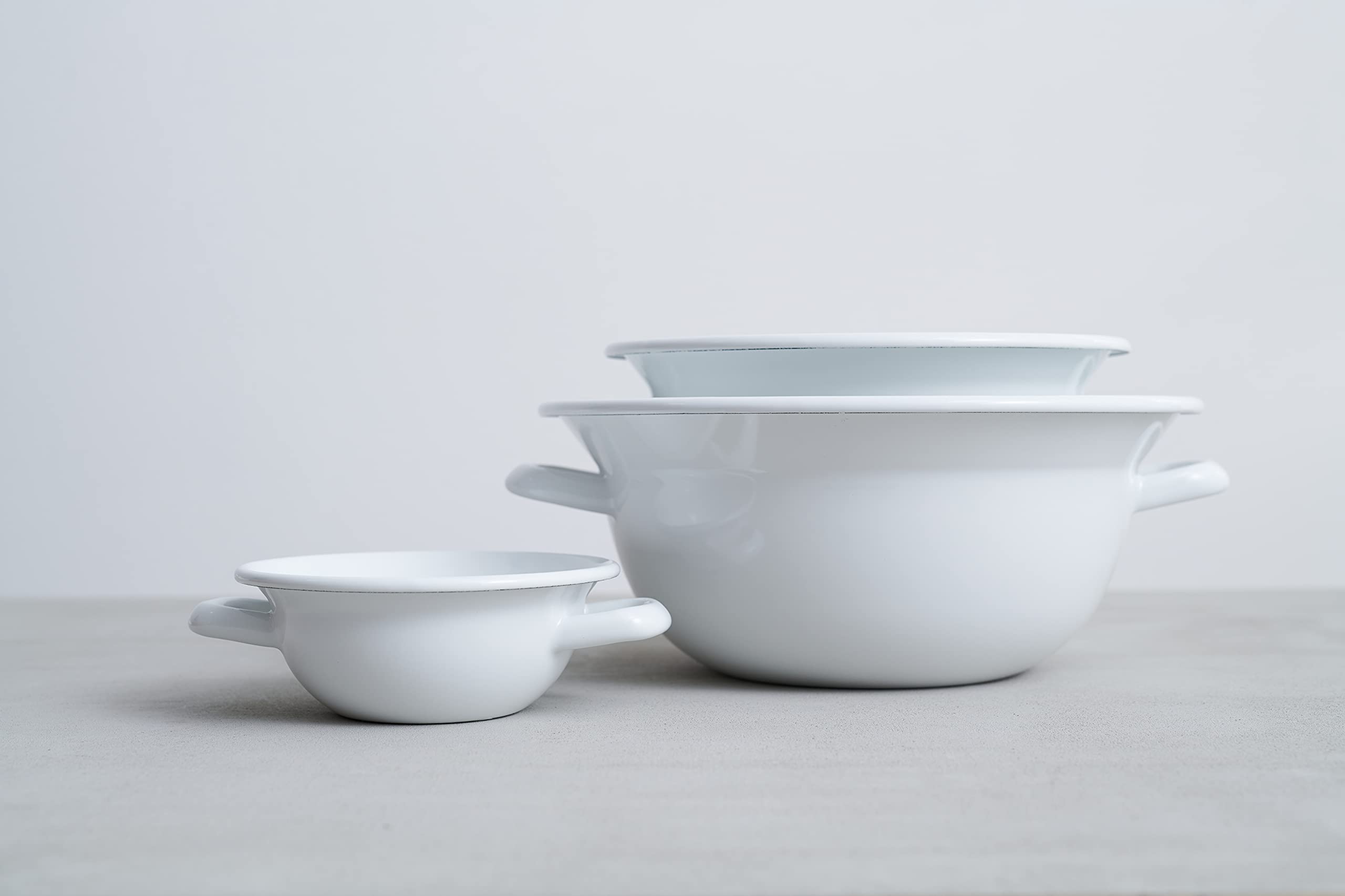 Riess, 0293-065, eierpan 18, CLASSIC - PURE GREY, diameter 18 cm, hoogte 4 cm, email, licht grijs, inductie Riess, 0293-065, eierpan 18, CLASSIC - PURE GREY, diameter 18 cm, hoogte 4 cm, email, licht grijs, inductie