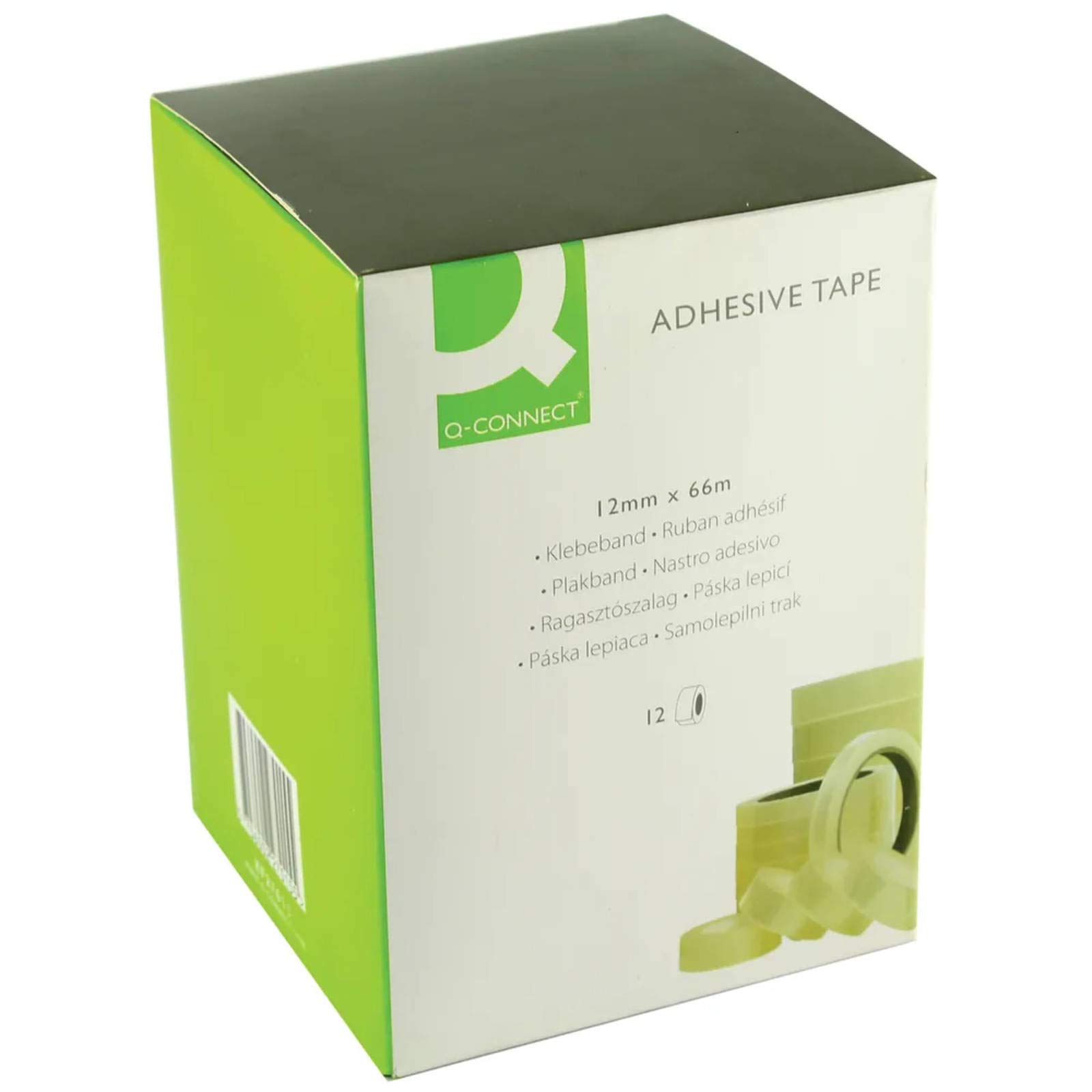 Q-Connect Polypropylene Tape 12mm x 66m [Pack of 12]
