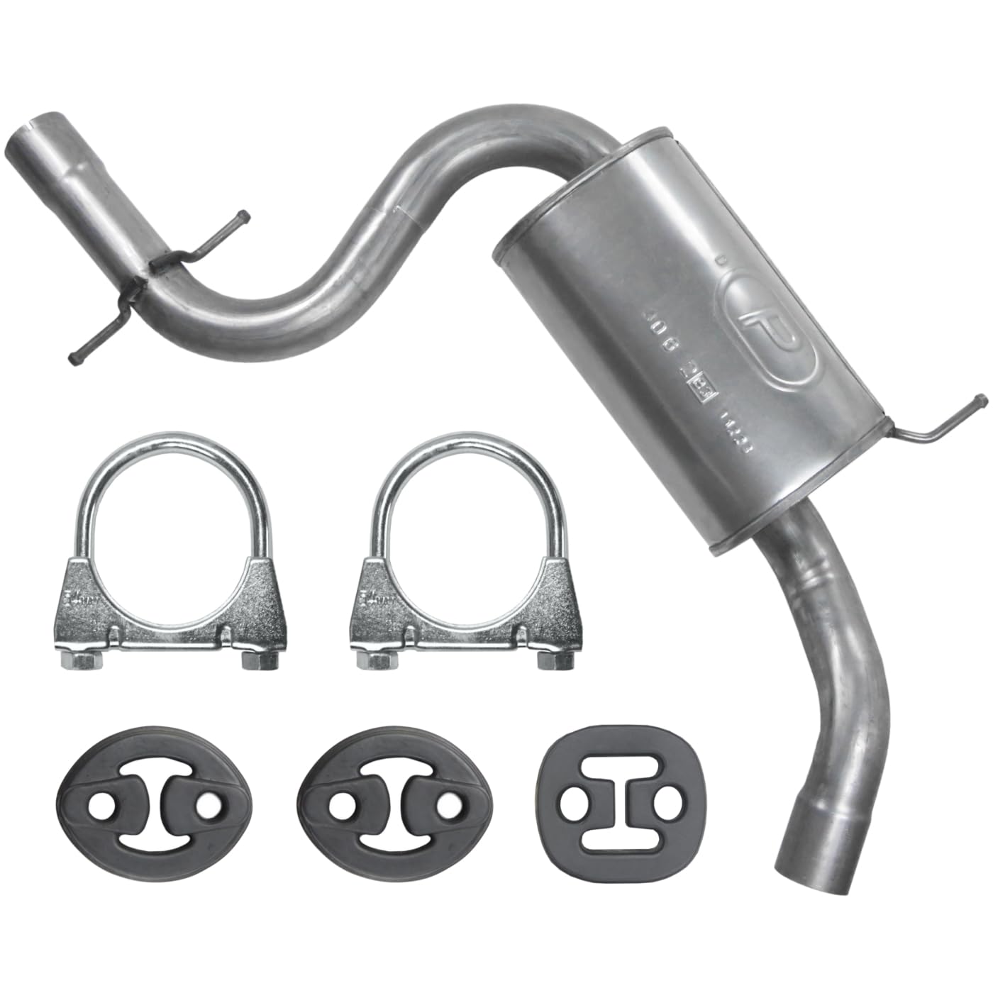 POLMOstrow Auspuff Mitteltopf für VW Golf 5 V 2.0 GTI Fließheck 2004-02.2009