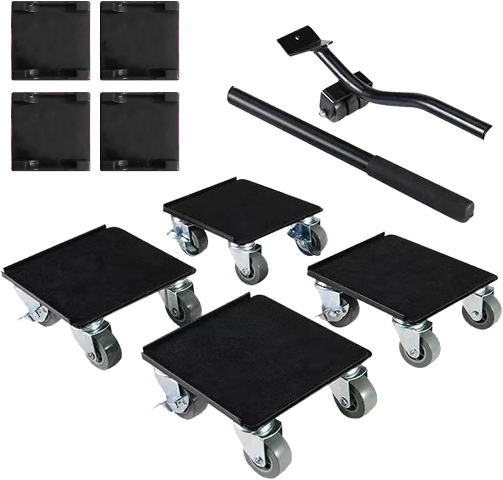 MOTIM Furniture Moving Wheels, 1300Kg Heavy Furniture Roller Move Tools with 4 Lockable Wheels, Furniture Lifter for Sofas Refrigerators Safe Moving & Easy Slide