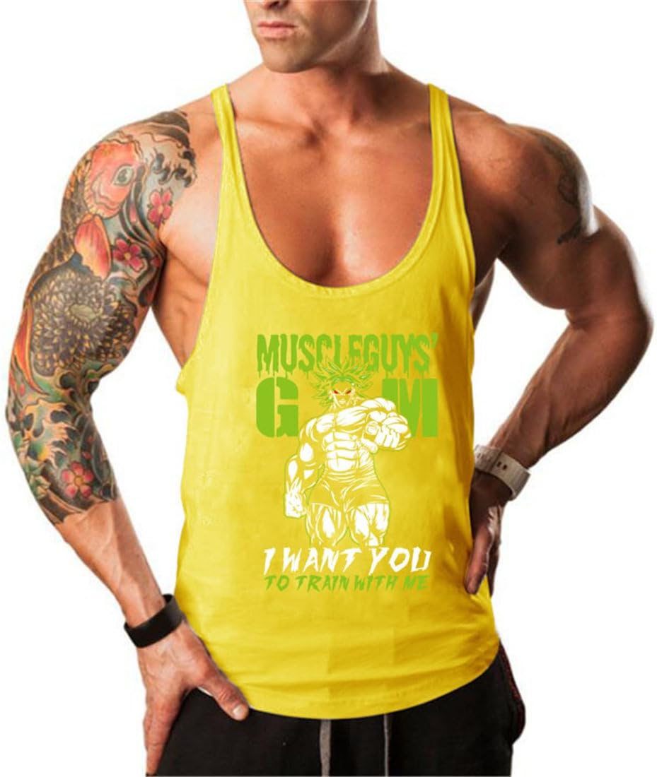 YeeHoo Herren Tank Top NO Pain NO GAIN - Muscleshirt Für Gym & Fitness