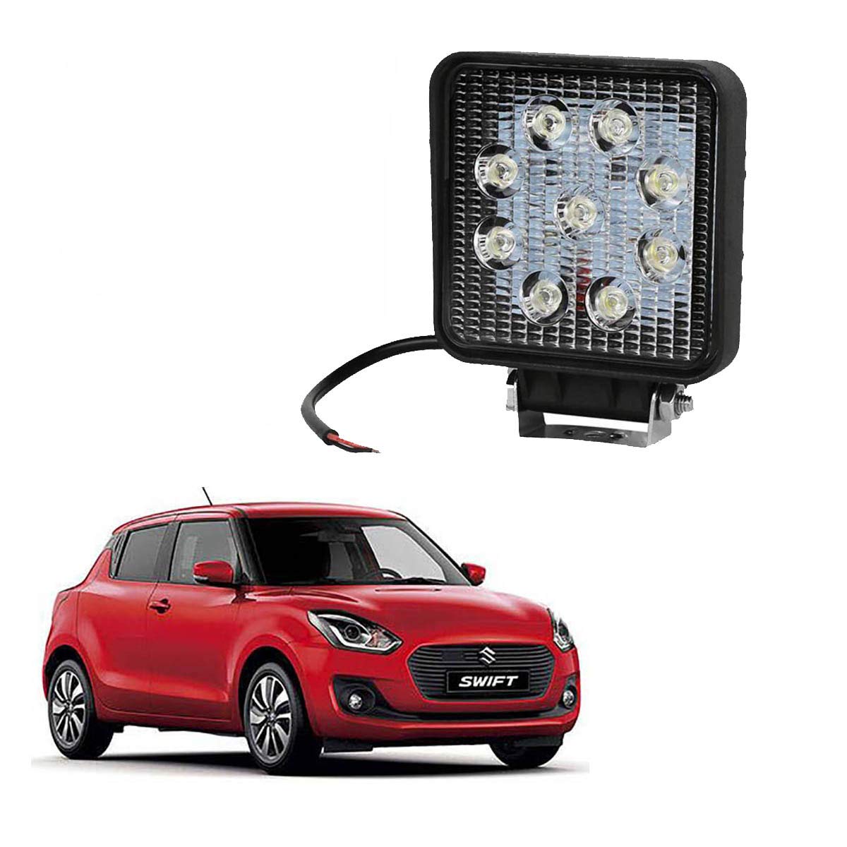 Adroitz Bike Spot Beam Lamp Motorcycle Led Fog Light For Maruti Suzuki Swift