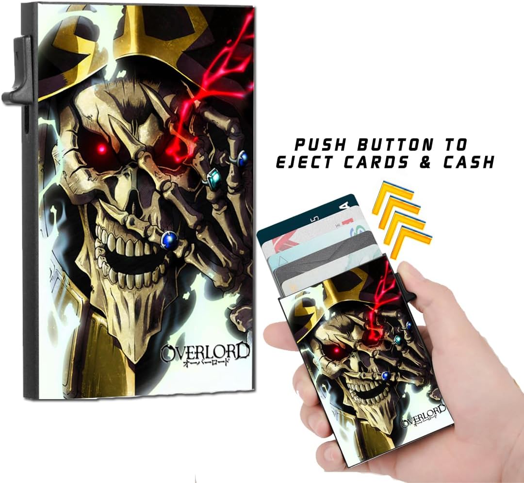 Overlord Featuring Lord Ainz Slim Wallet Officially Licensed
