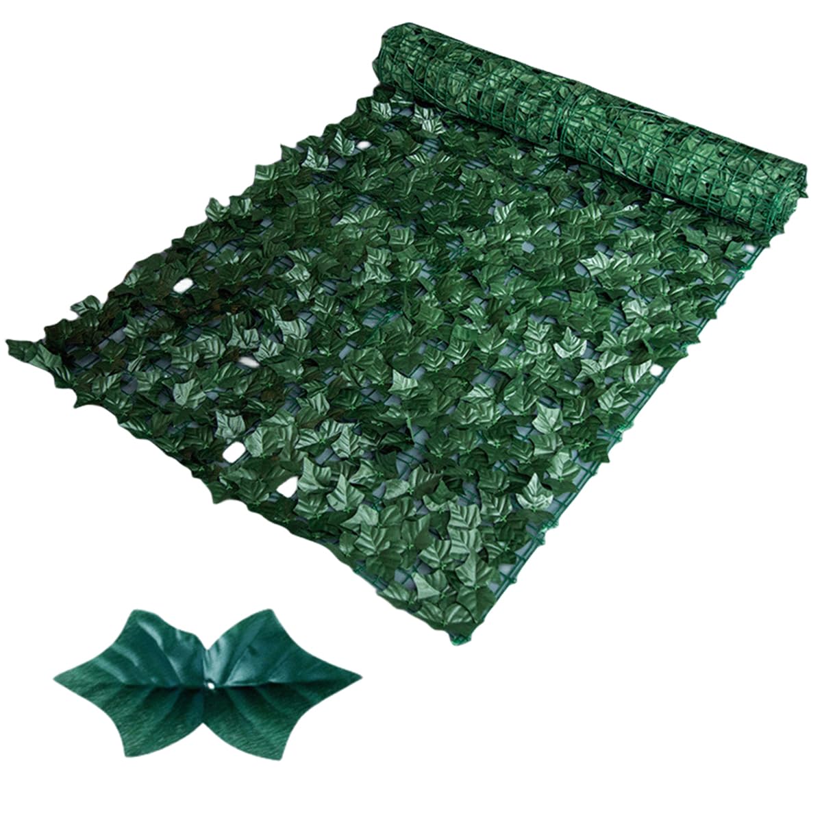 Camiraft Decorative Artificial Ivy Leaf Green Hedge Roll 2m x 1m Privacy Hedging Wall Landscaping Garden Fence UV Fade Protected,Sweet Potato Leaves
