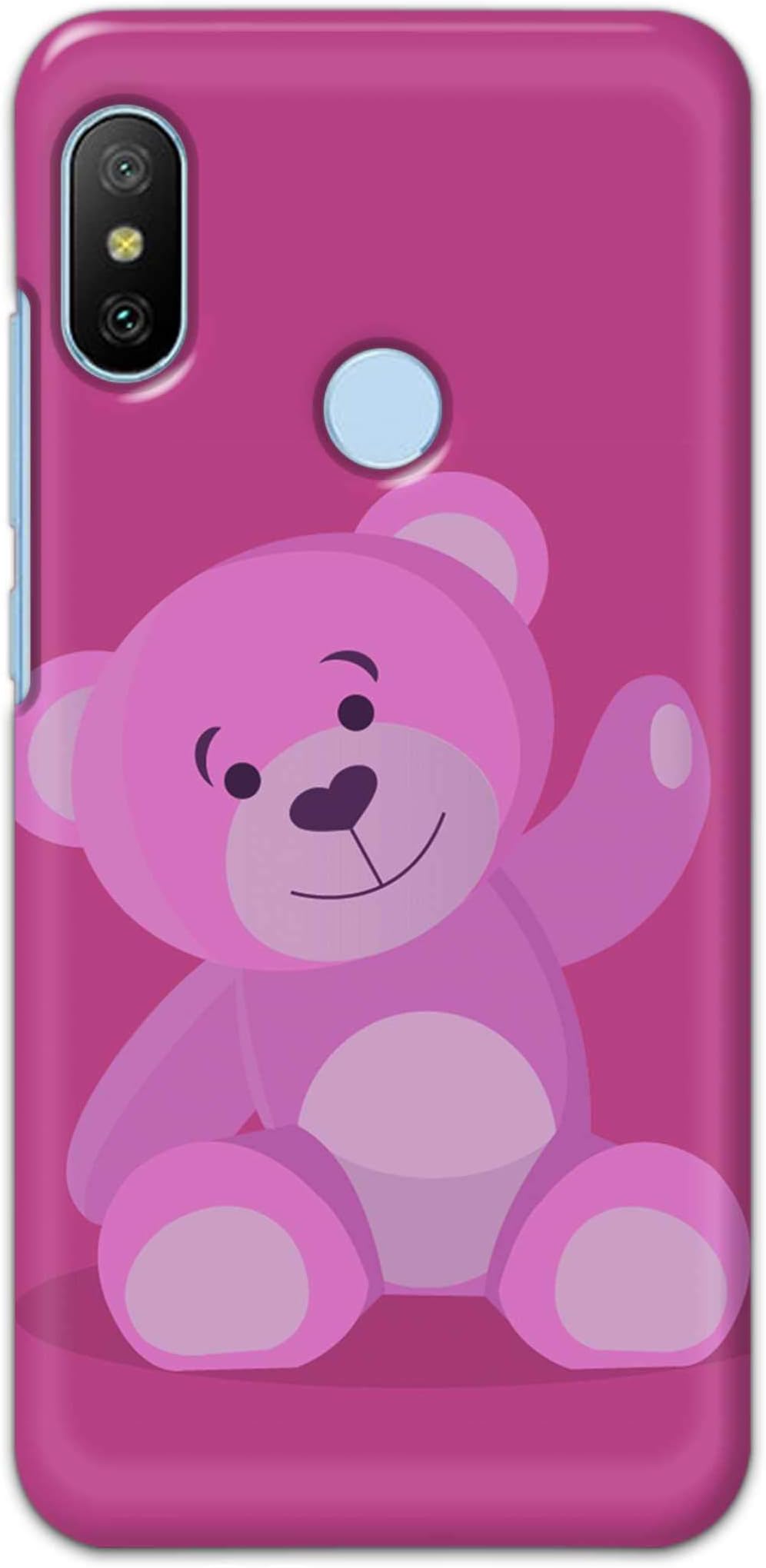 RGSVCasesTeddy Bear Waving Hand Printed Designer Hard Back Case Cover for Xiaomi Mi A2 -(BT) RSV2003