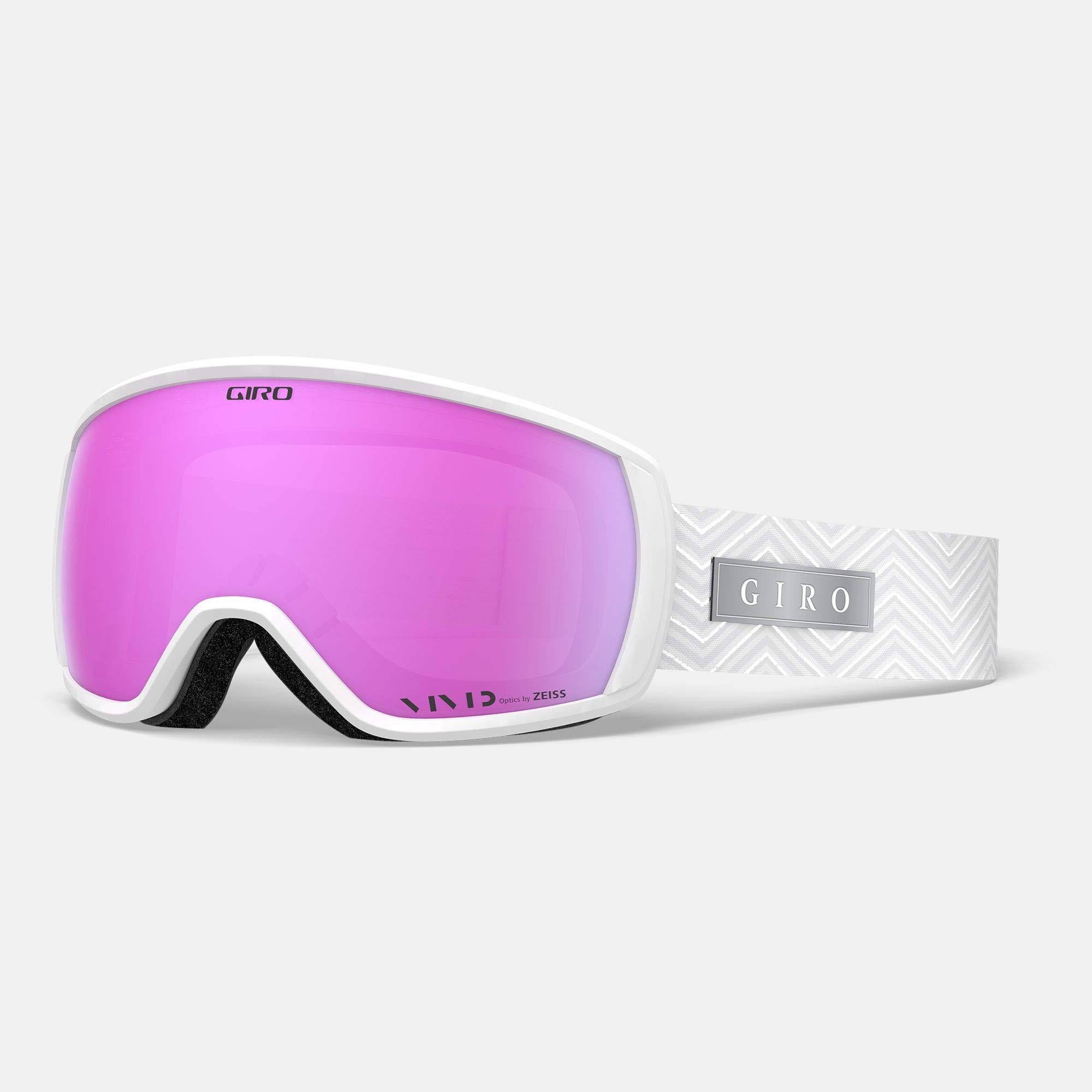Giro Snow FACET Women's Ski Goggles, White Zag Vivid Pink, One Size — image 1