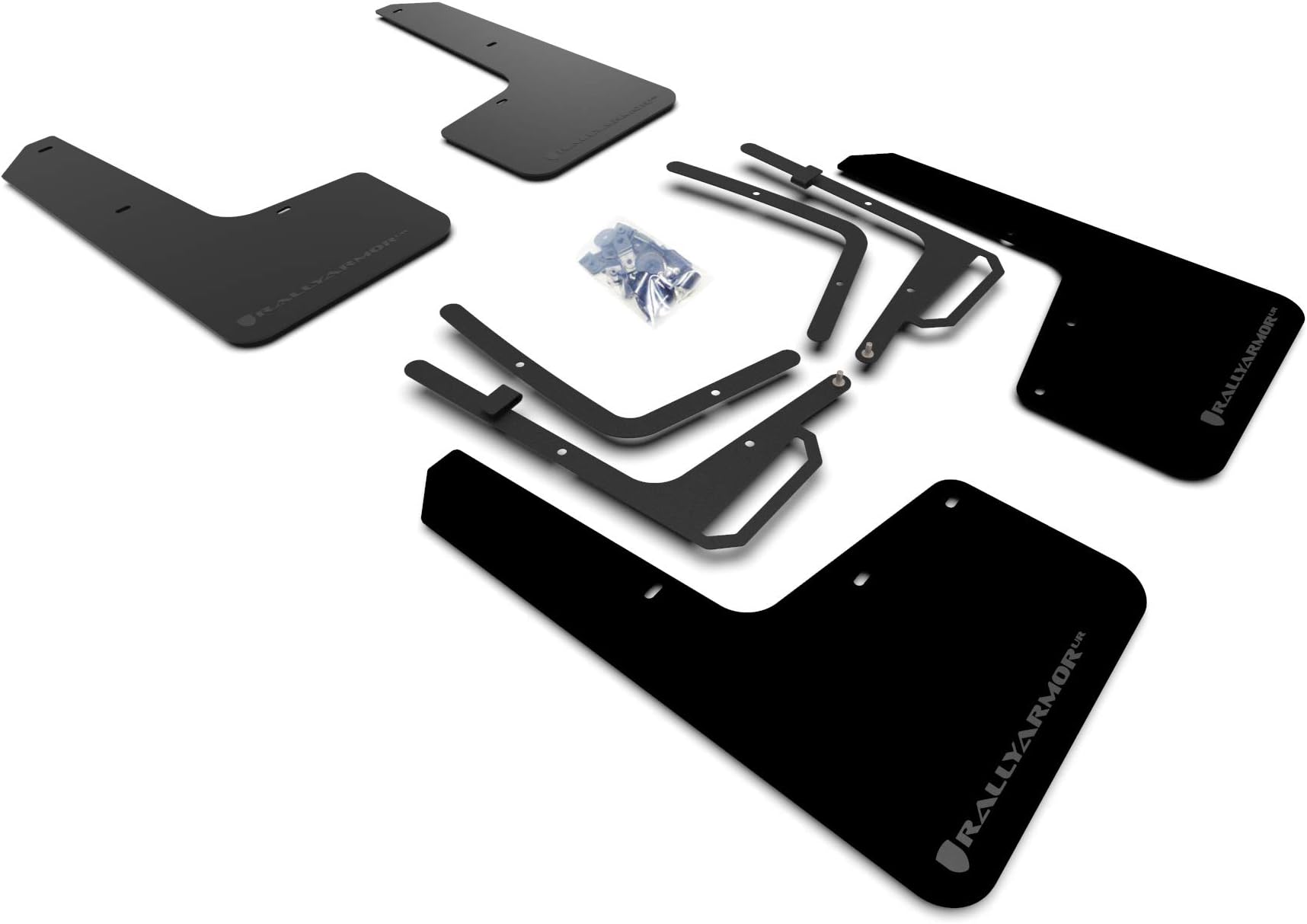 Black UR Mud Flap Dark Grey Logo for 2017-19 Ford F-150 Raptor