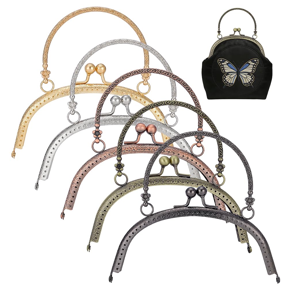 Cadre de sac à main en métal 5 couleurs PandaHall pour fermoir rétro de couture