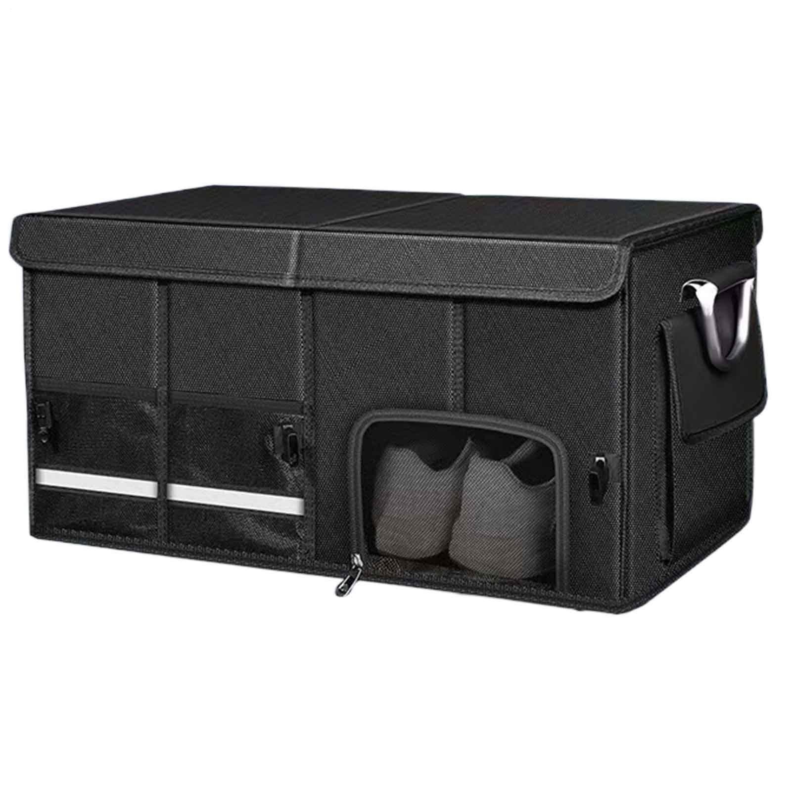 Organizer Bagażnika Samochodowego Pudełko Do Przechowywania Z Wieloma | Duży składany organizer samochodowy do bagażnika Do Ciężarówek SUV-ów Kamperów Sedanów Na Podróże Drogowe I Zaku