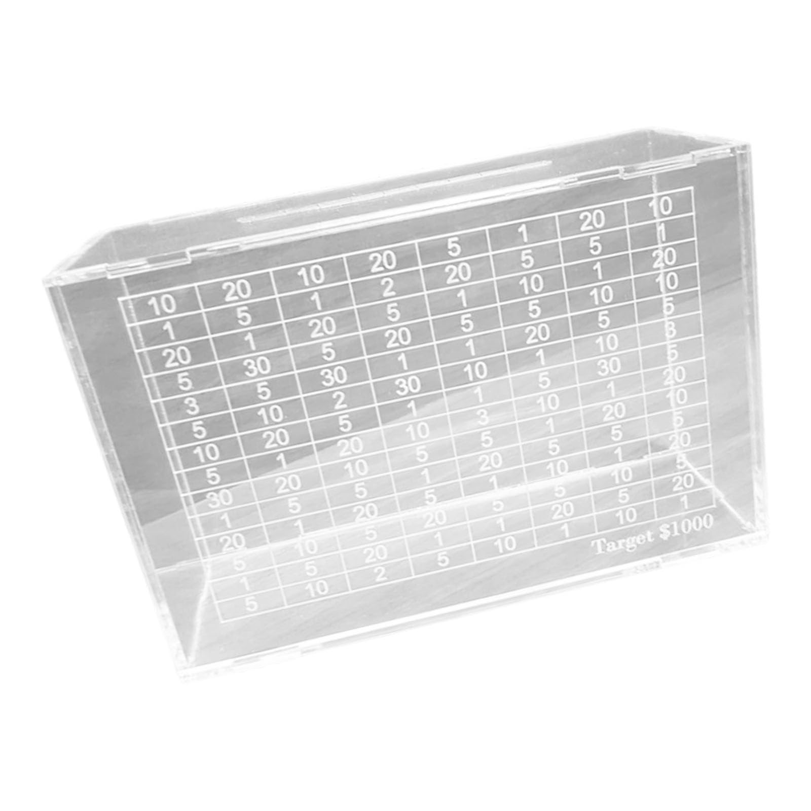 Multifunctional Acrylic Piggy Bank Piggy Bank Customizable Saving Goals and Numbers Cash Storage Container Jar Clear Cash Storage Box