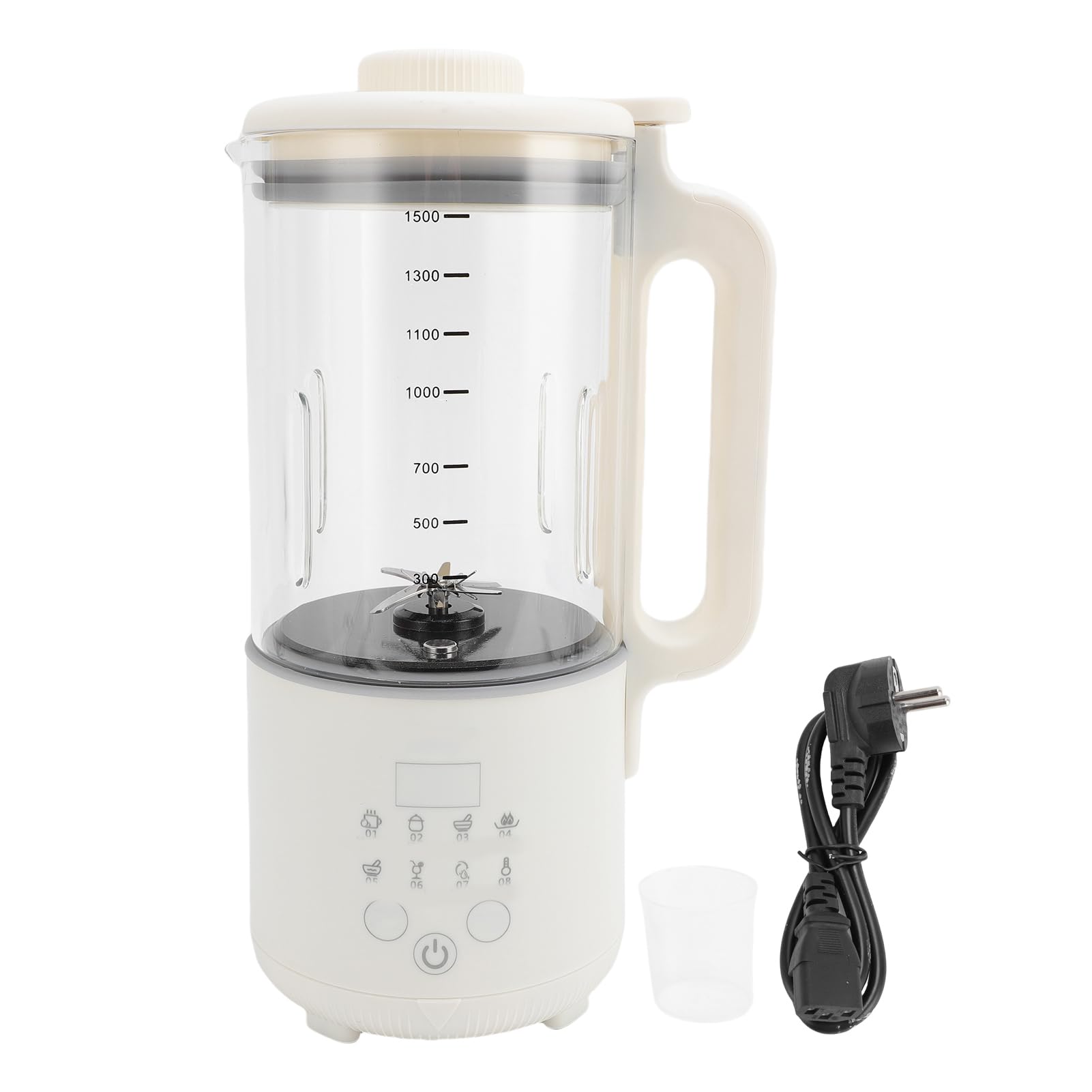 Dioche Maszyna do Produkcji Mleka 120 W 1500 Ml Ekspres do Mleka Sojowego – Wielofunkcyjny Automatyczny Blender Orzechowego Domu – Wtyczka EU 220 V – Przygotuj Pyszne Mleko Orzechowe i Owsiane Bez