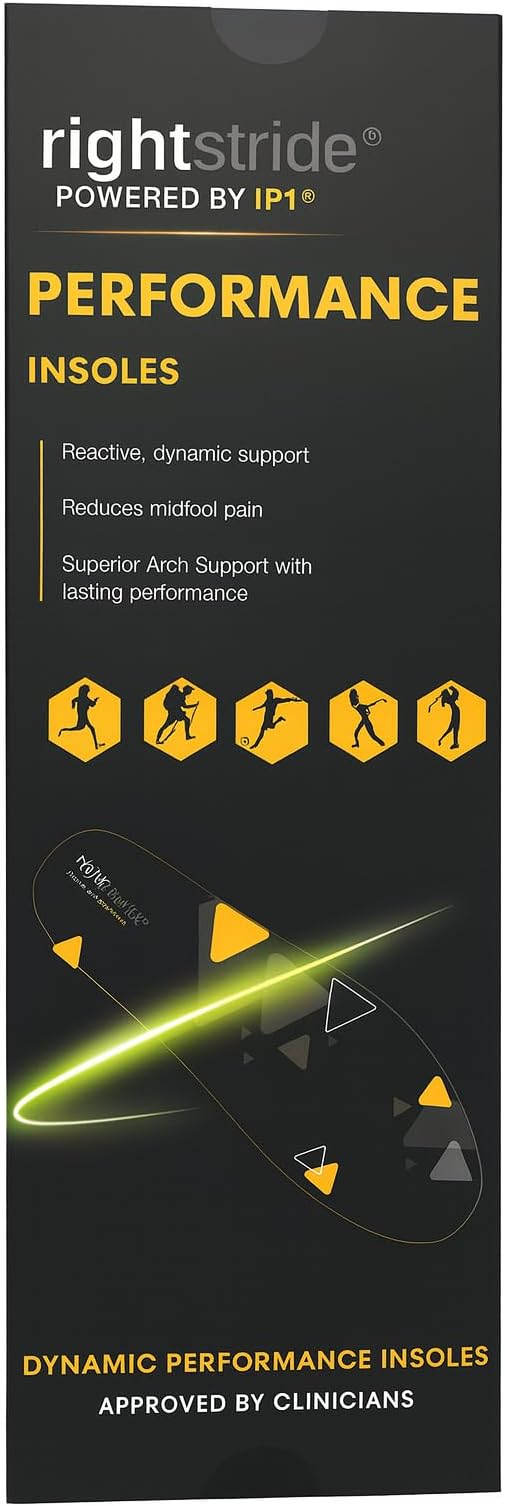 Enertor Performance Sport Insoles, Shock Absorbing Shoe Insoles for Women & Men, Shoe Inserts with D3O Technology for Trainers, Soft Inner Soles