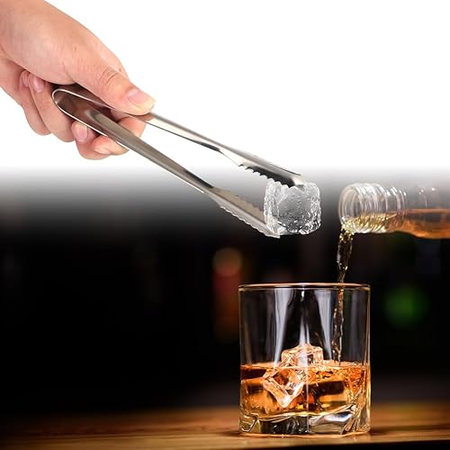 Miniatura 10 de Pinzas de acero inoxidable con dientes de sierra y azúcar, pinzas de hielo, clip de cocina, abrazadera de cubo para ensalada y barbacoa,