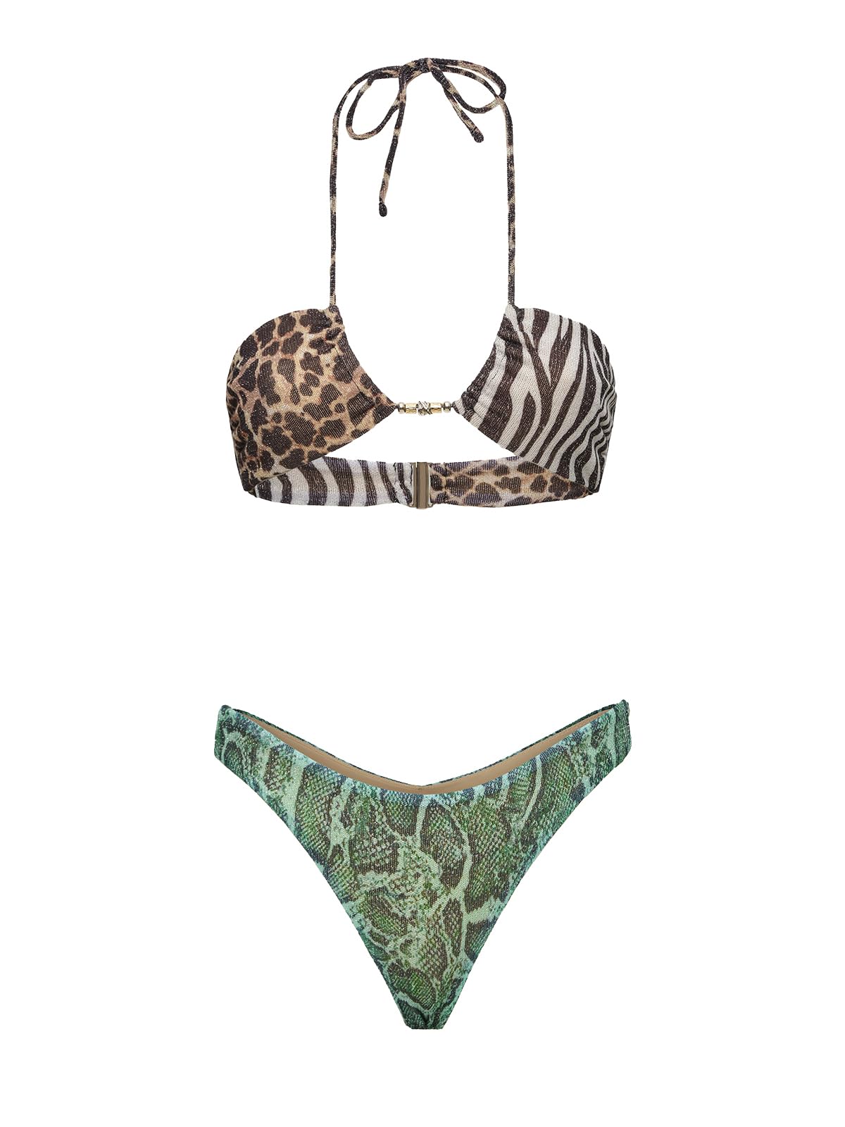 F**K Bikini Donna Fascia con Culotte Fissa Fantasia SW0142-X10