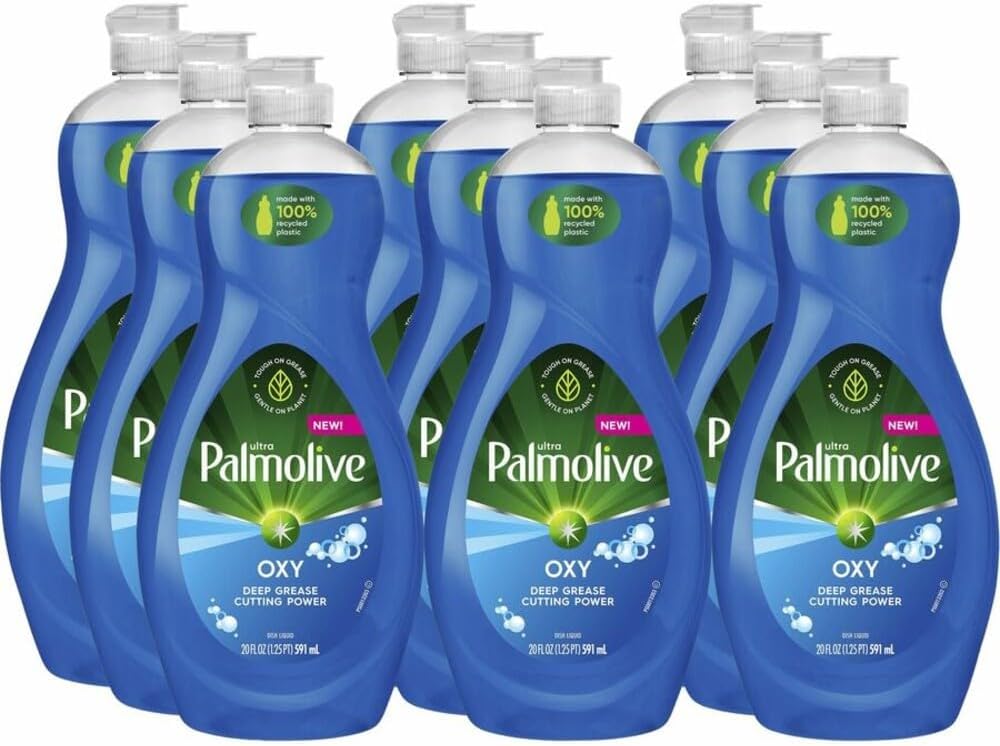Palmolive Ultra Dish Liquid, Oxy Power Degreaser - 20 Fluid Ounce (9 Pack), Blue
