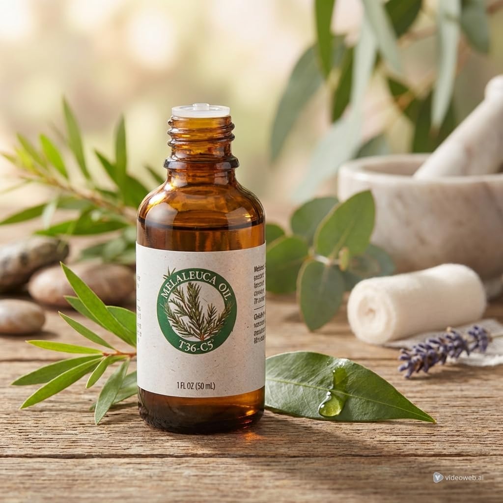 Melaleuca Tea Tree Essential Oil T36-C5 Grade, 100% Pure & Undiluted, Steam Distilled, 1 fl oz (30 mL)